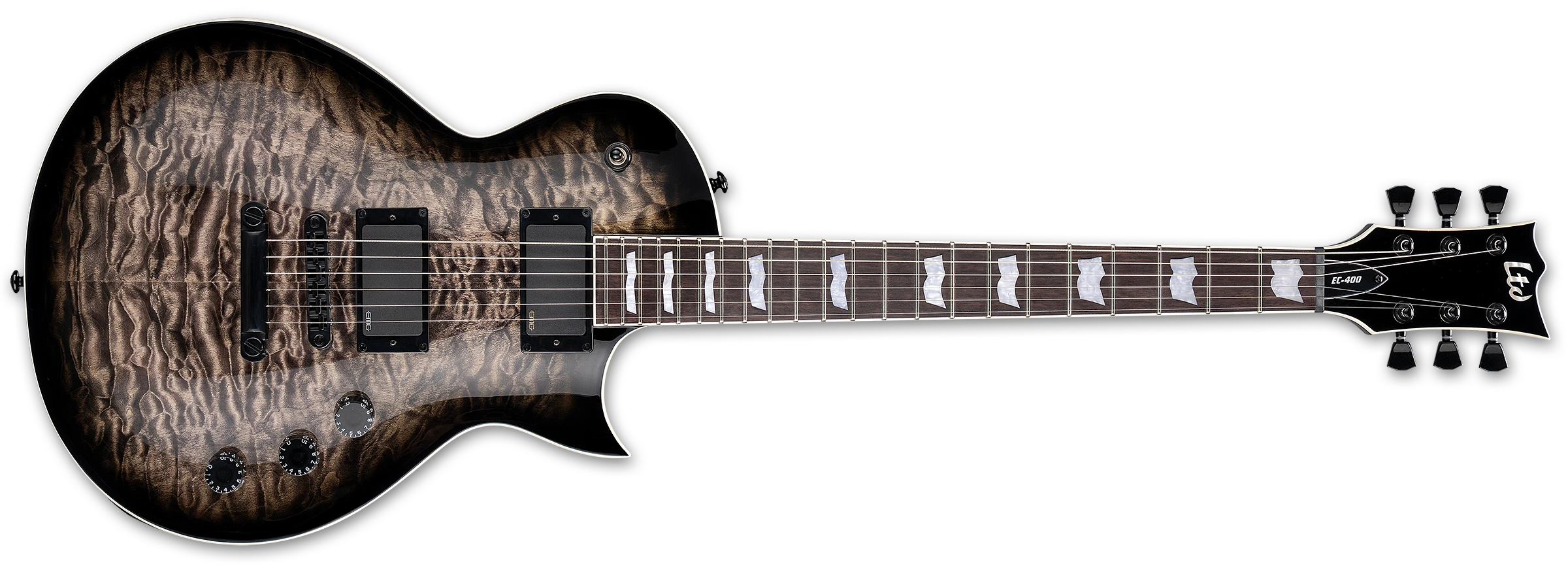 ESP LTD EC-400 Quilted Maple - See Thru Black Sunburst
