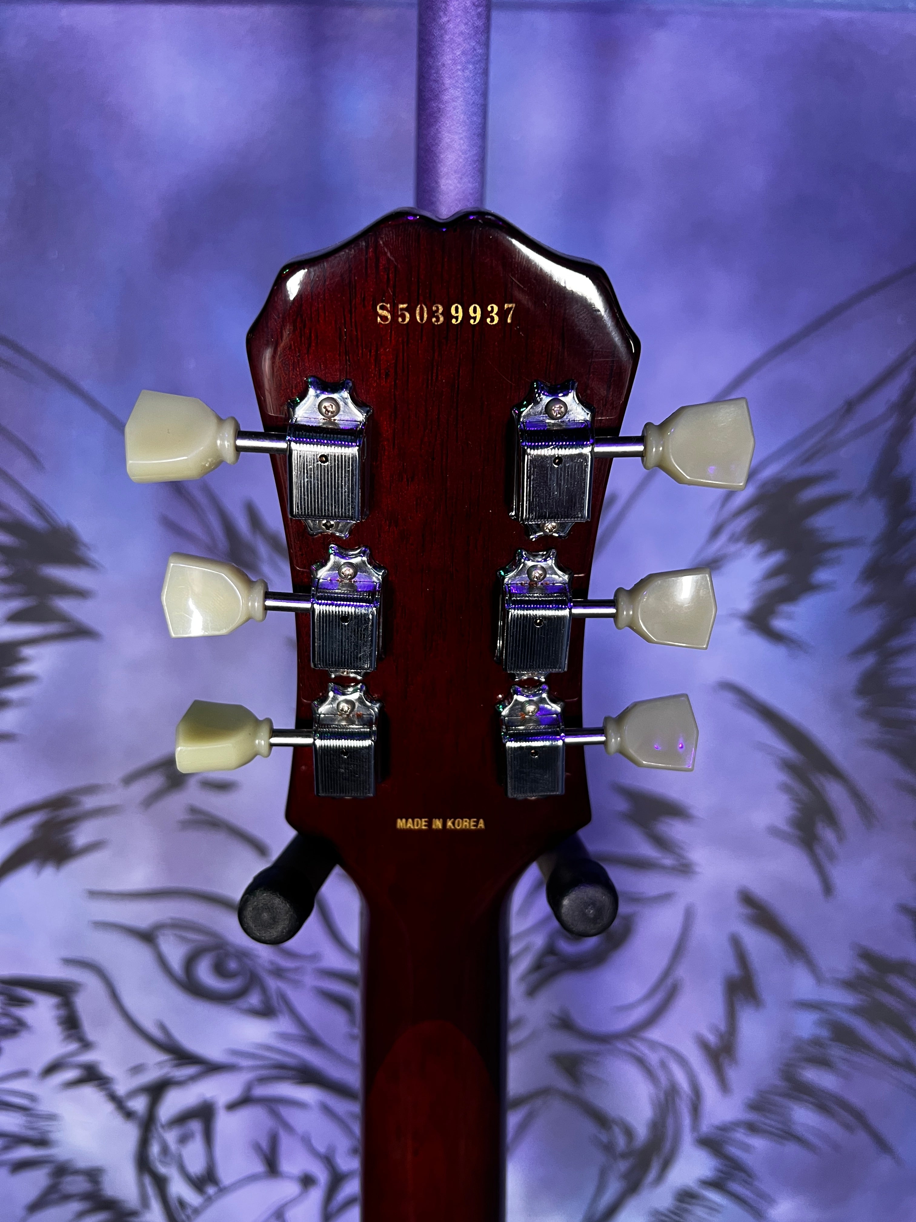 USED Epiphone Les Paul BIRDSEYE - Trans Amber