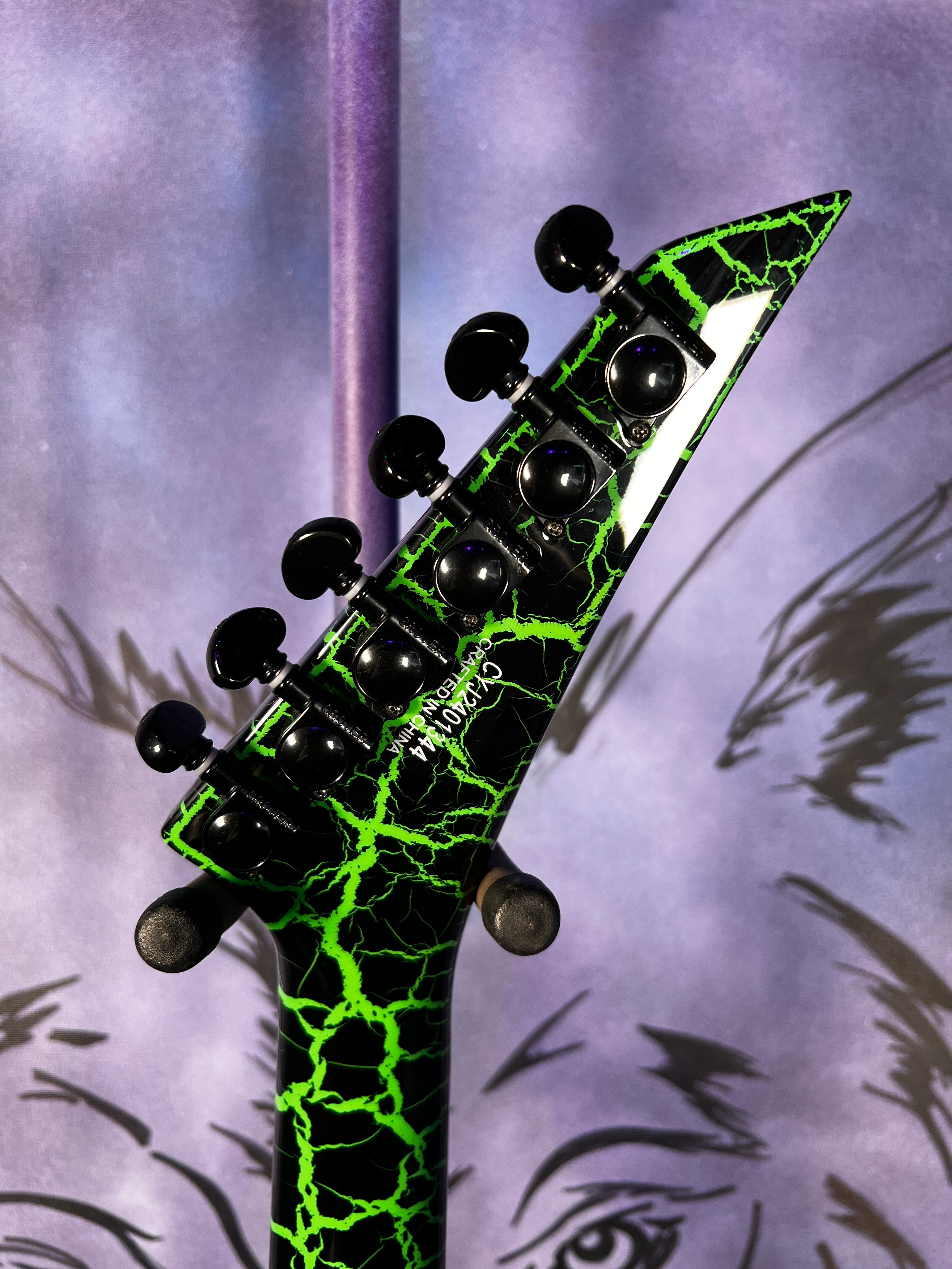 USED Jackson Pro Series Brandon Ellis Kelly - Green Crackle