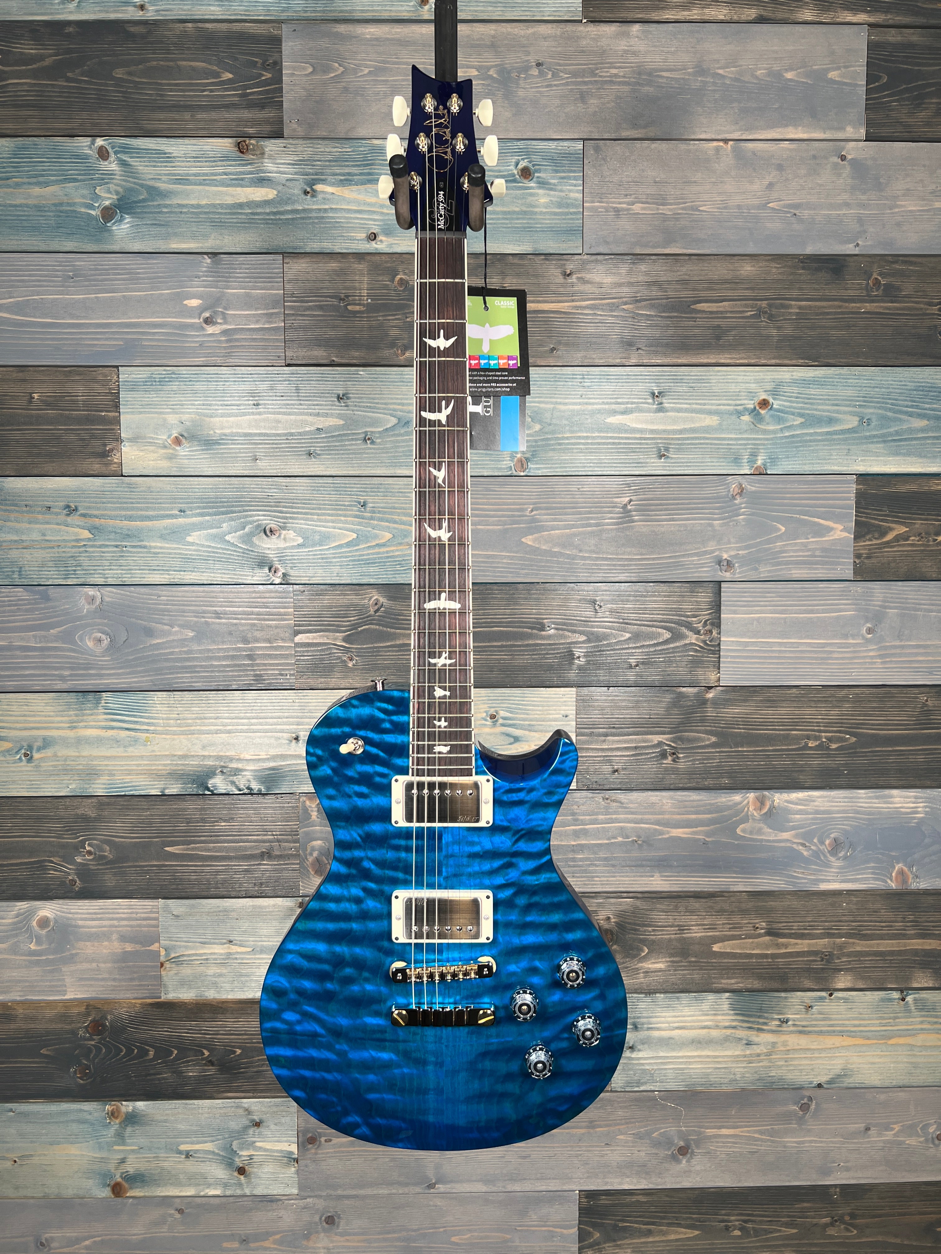 PRS S2 McCarty Singlecut 594 Quilt top Electric - Blue Matteo