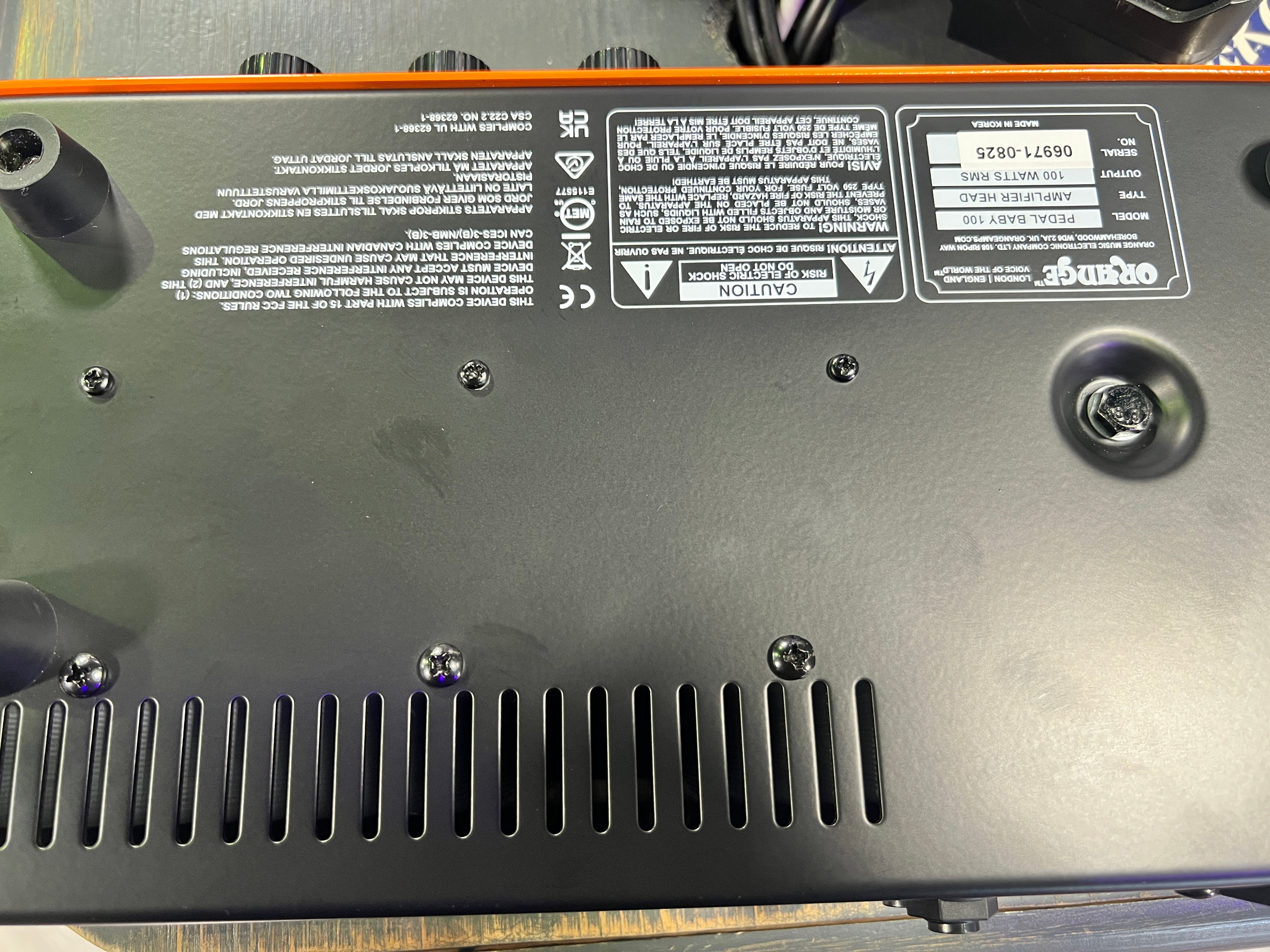 USED Orange Pedal Baby 100 power Amp