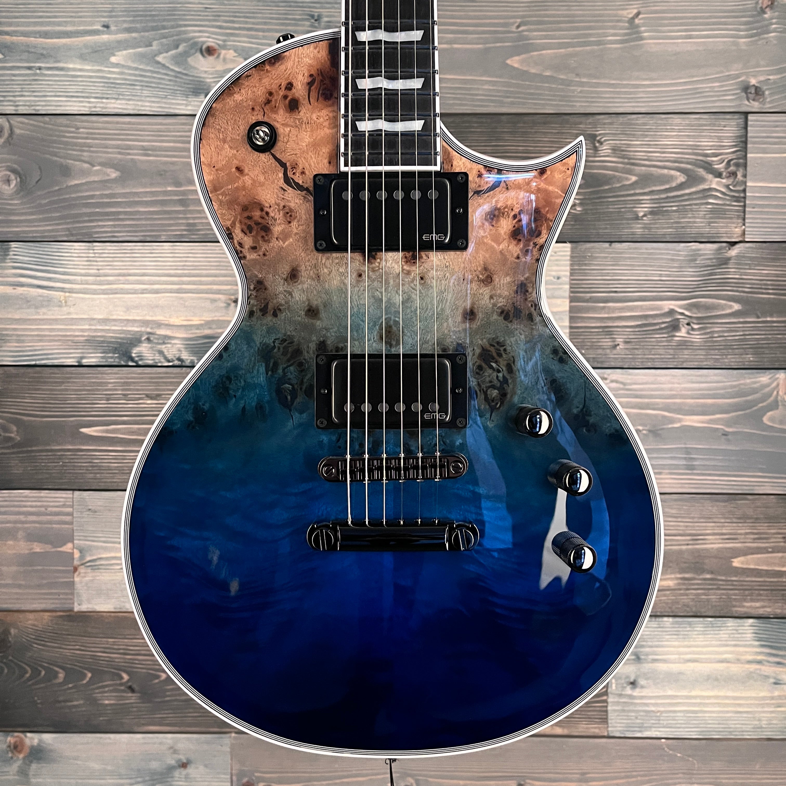 ESP E-II Eclipse Electric Guitar - Blue Natural Fade