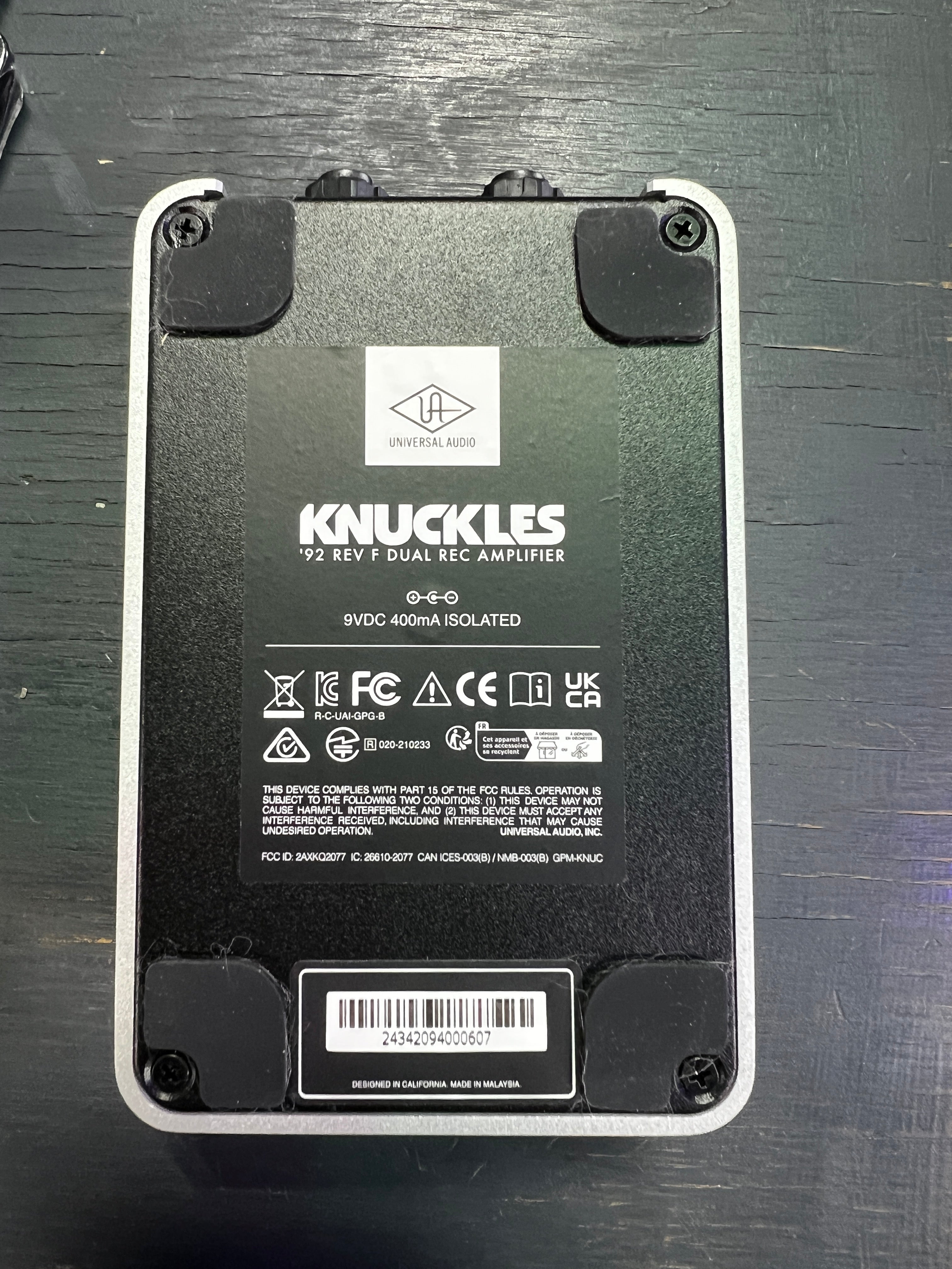 USED UAFX Knuckles preamp pedal
