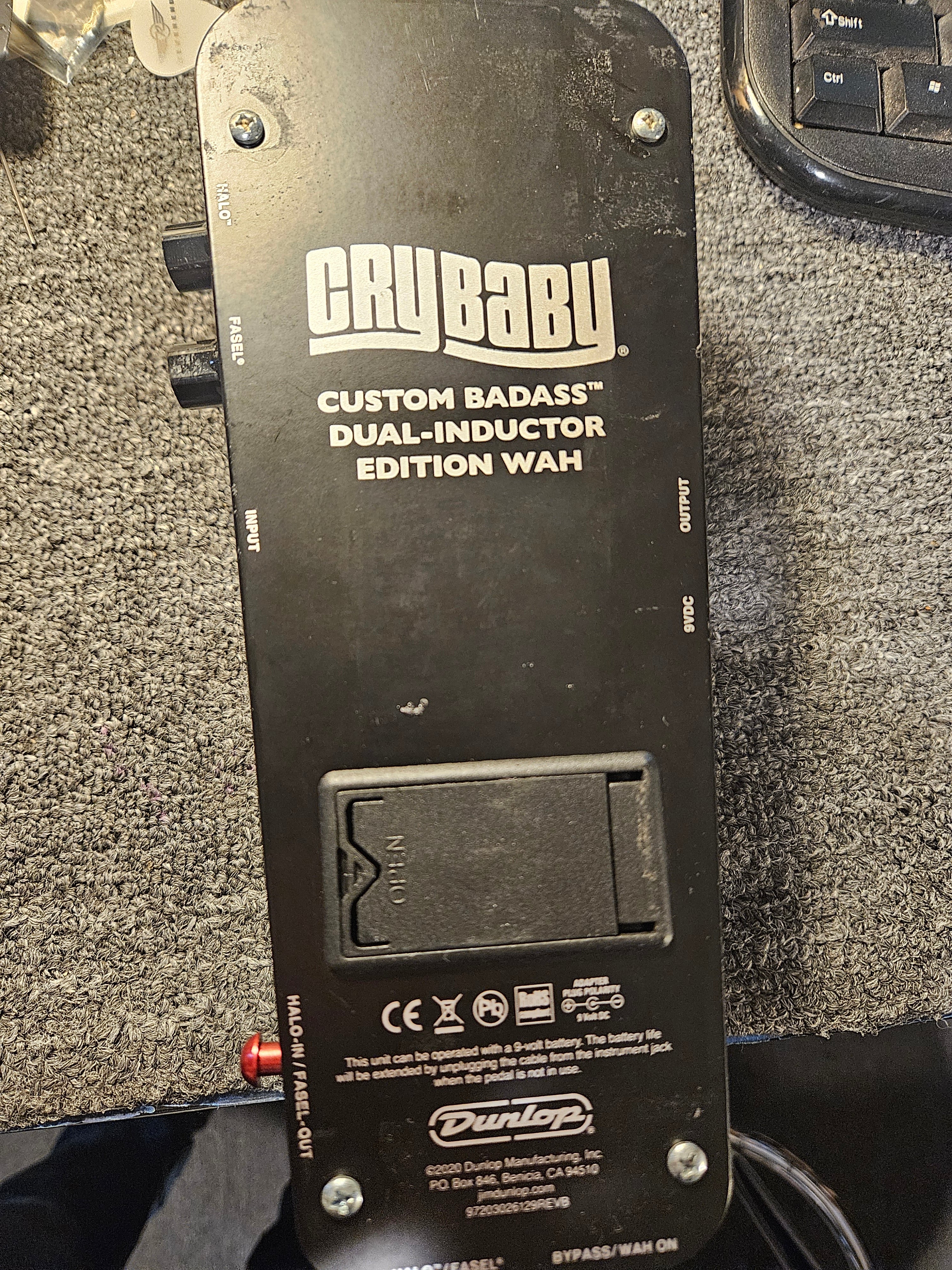 USED Dunlop Cry Baby Custom Badass Dual-Inductor Edition Wah