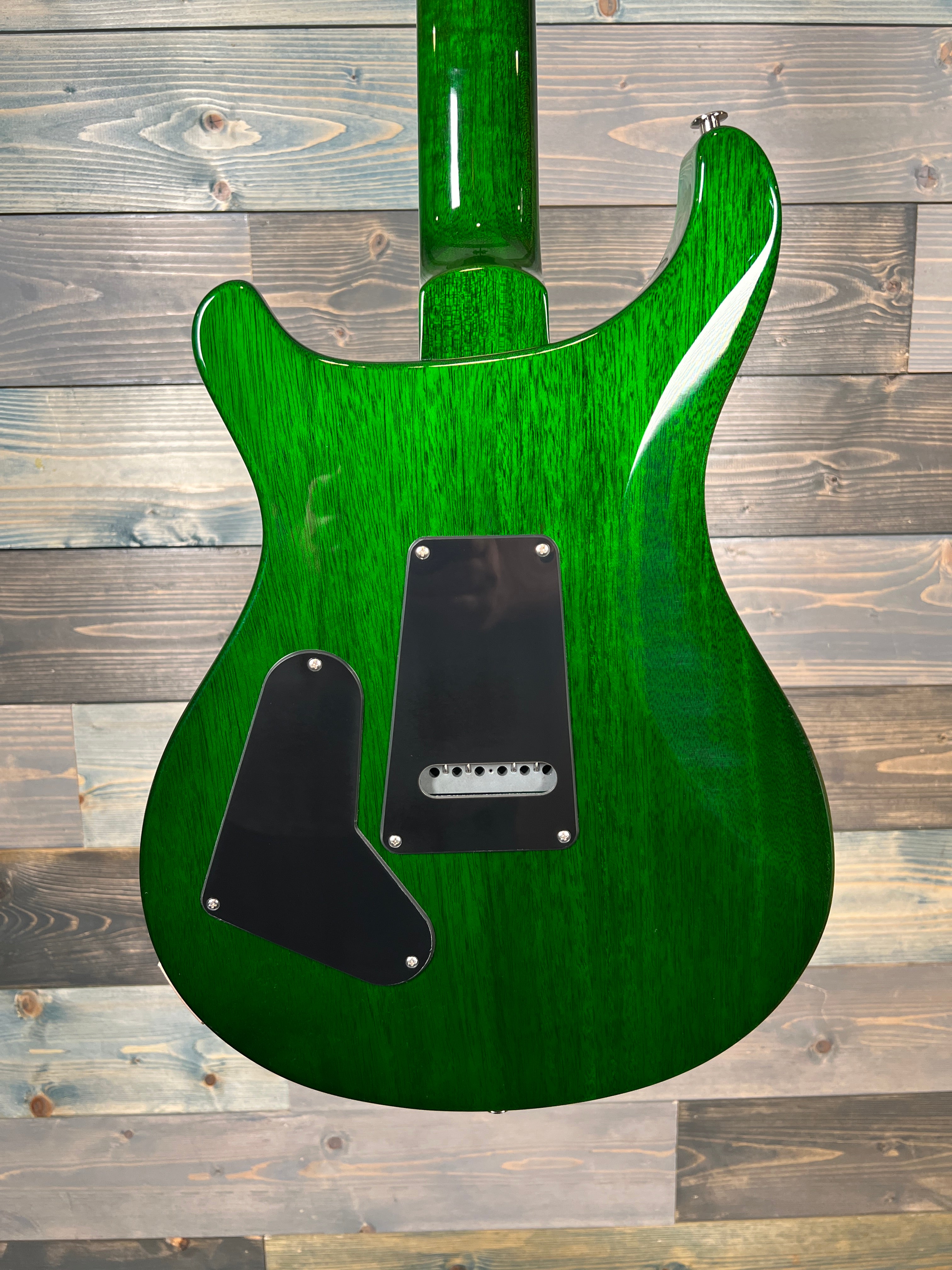 PRS S2 Custom 24 Electric Quilt Flame Top - Faded Grey Black Green Burst
