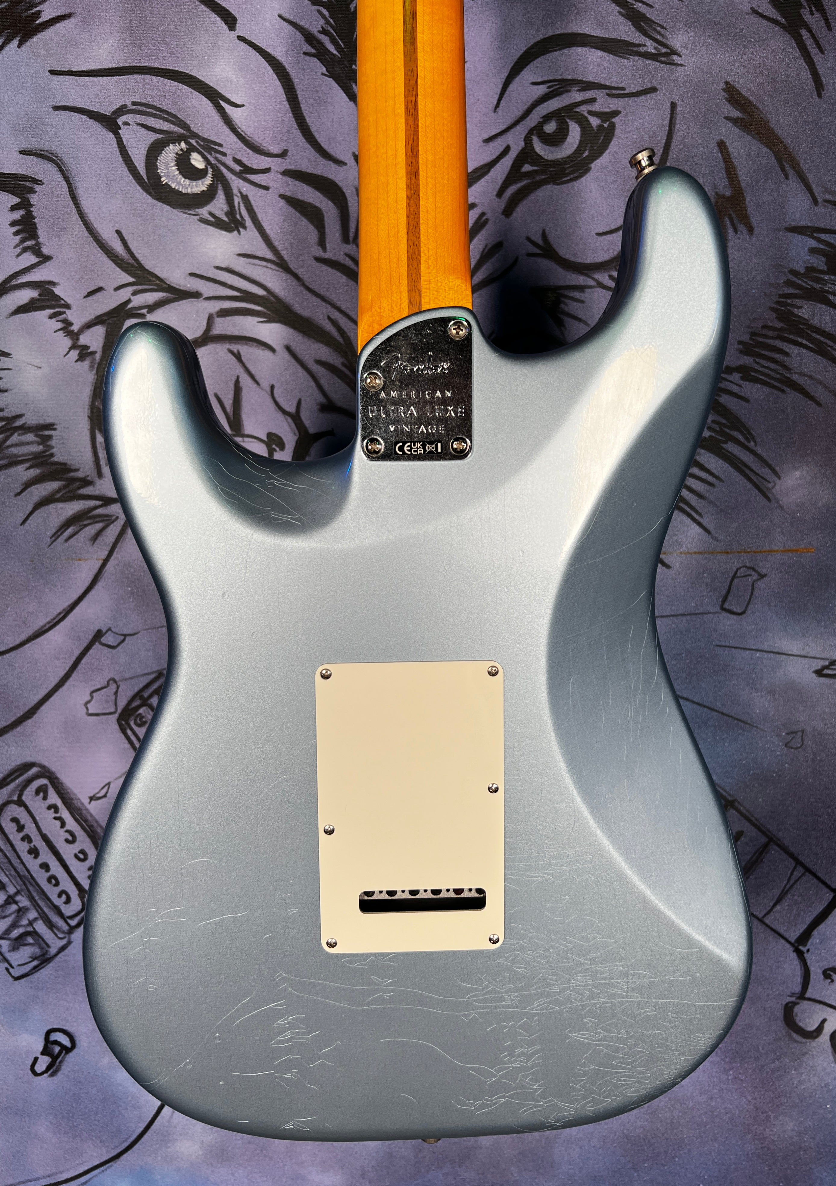 USED Fender American Ultra Lux 60s Stratocaster - Ice Blue Metallic