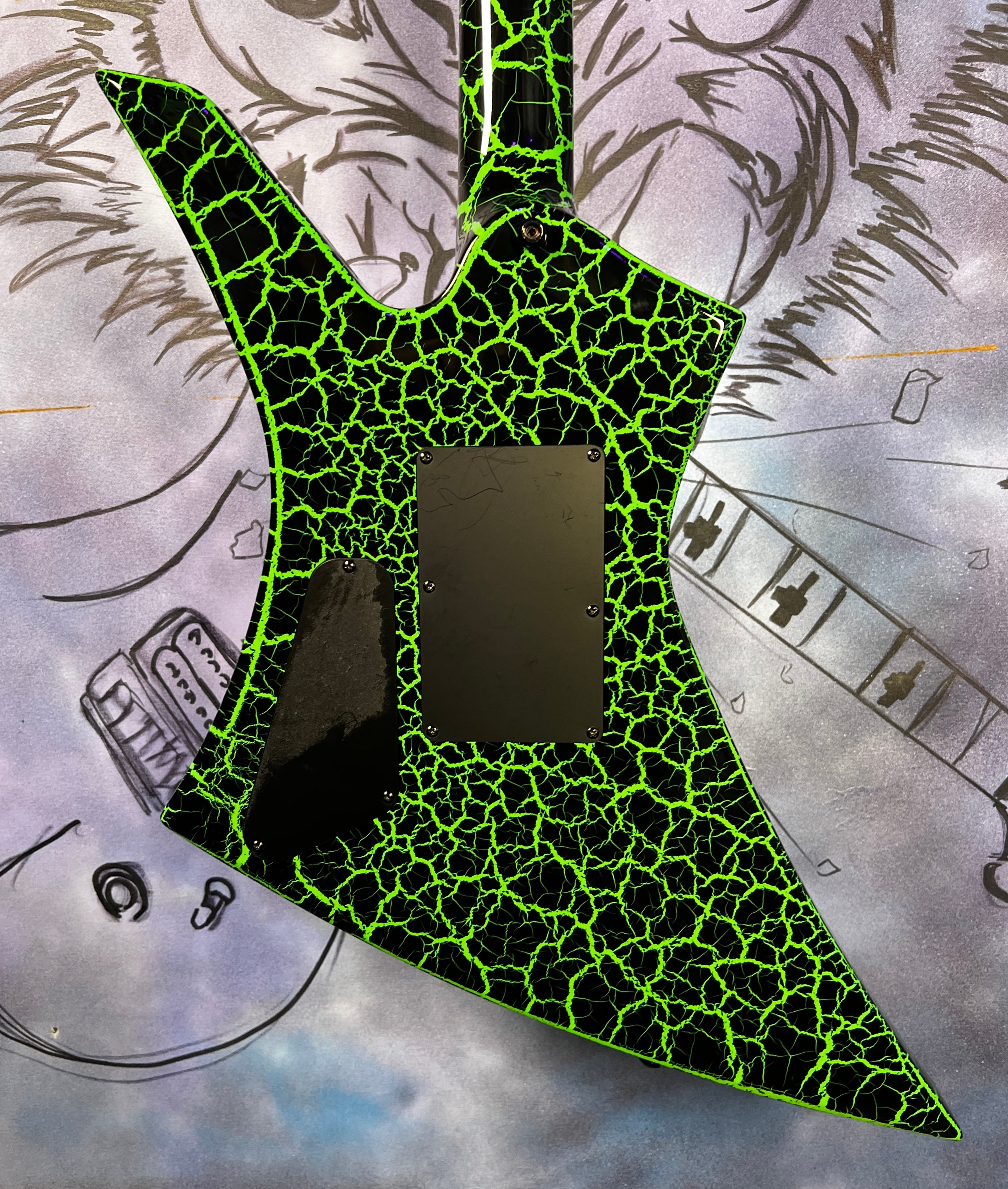 USED Jackson Pro Series Brandon Ellis Kelly - Green Crackle