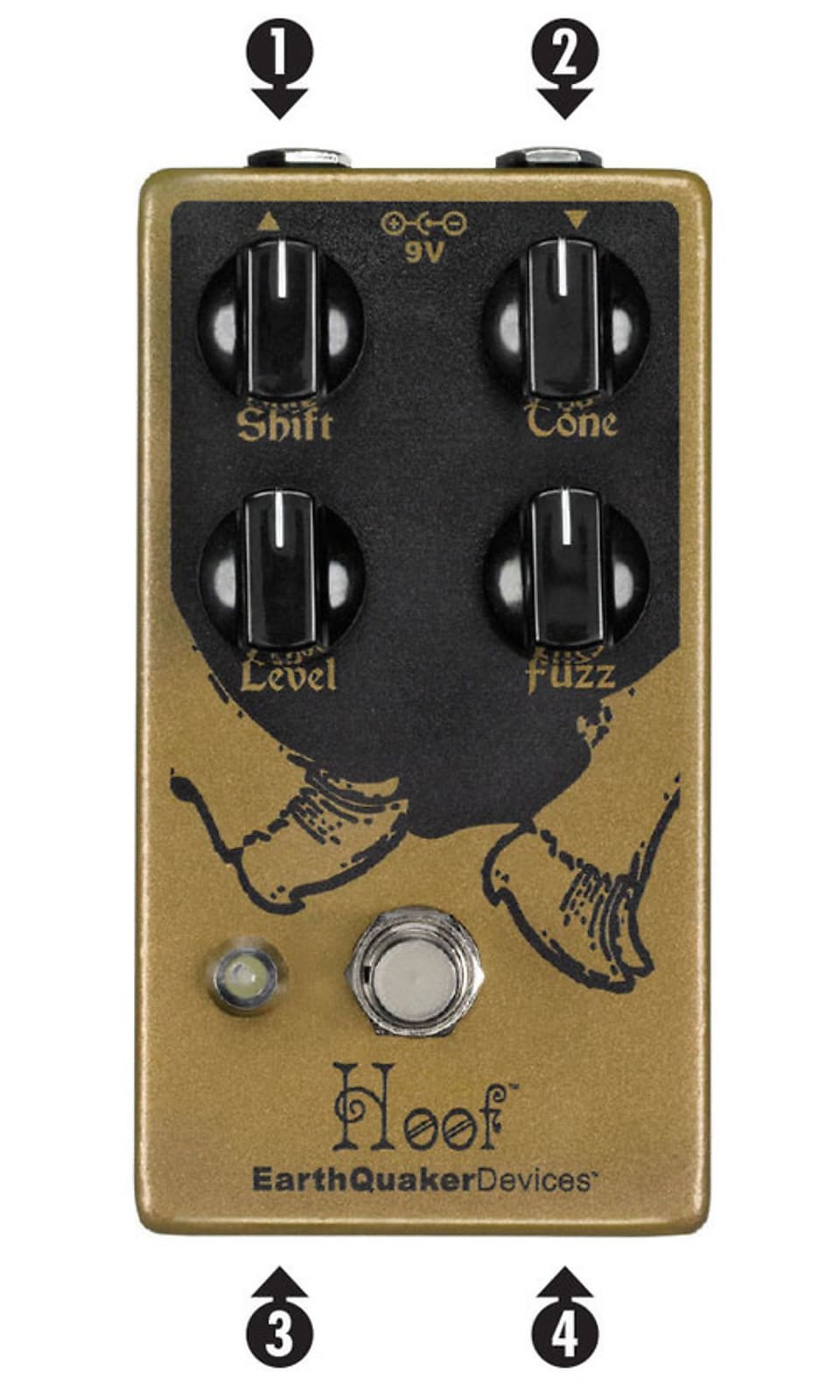 USED EarthQuaker Devices Hoof V2 Hyrbid Fuzz