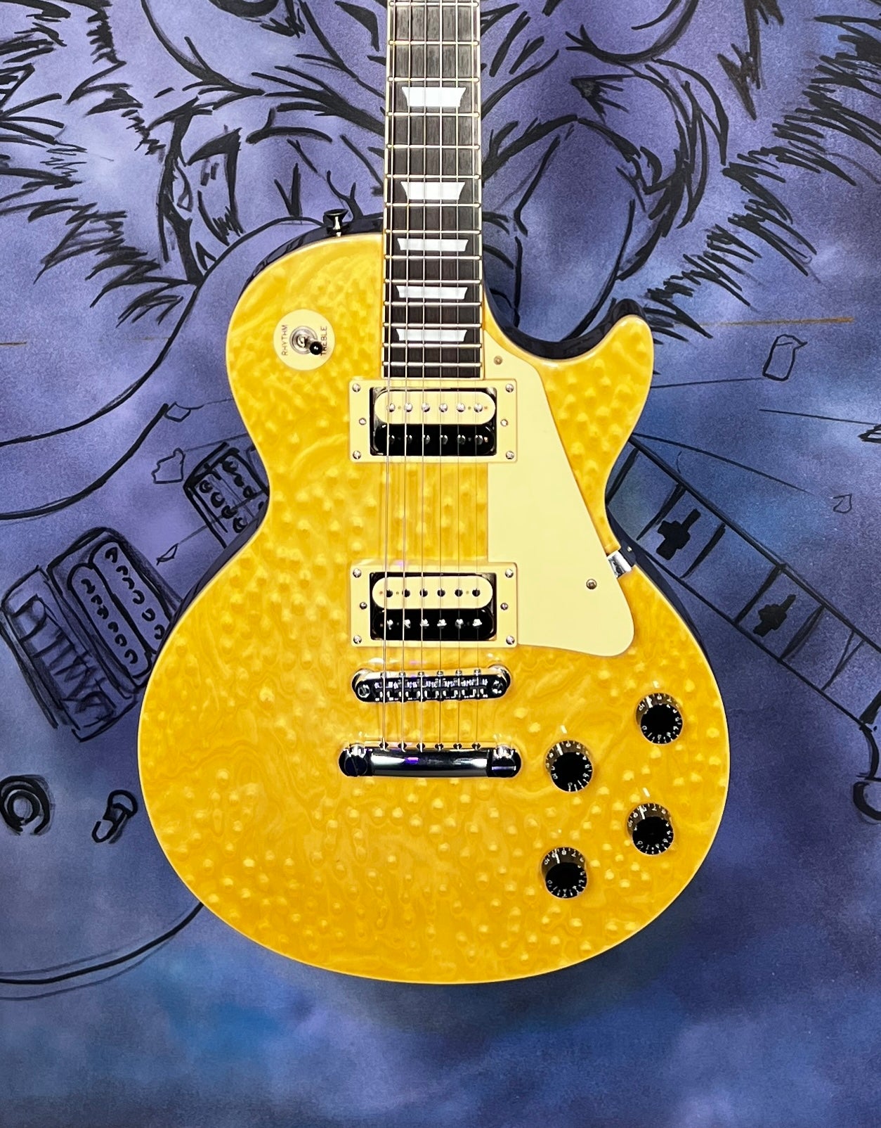 USED Epiphone Les Paul BIRDSEYE - Trans Amber
