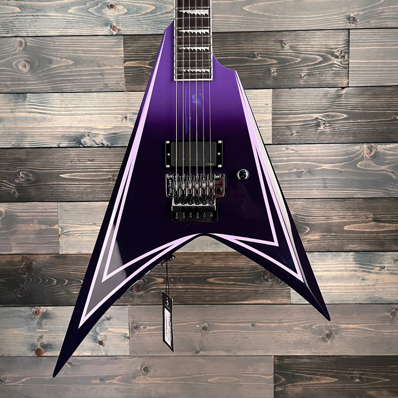 ESP LTD Alexi Hexed Sawtooth Electric - Purple Fade w/Pinstripe