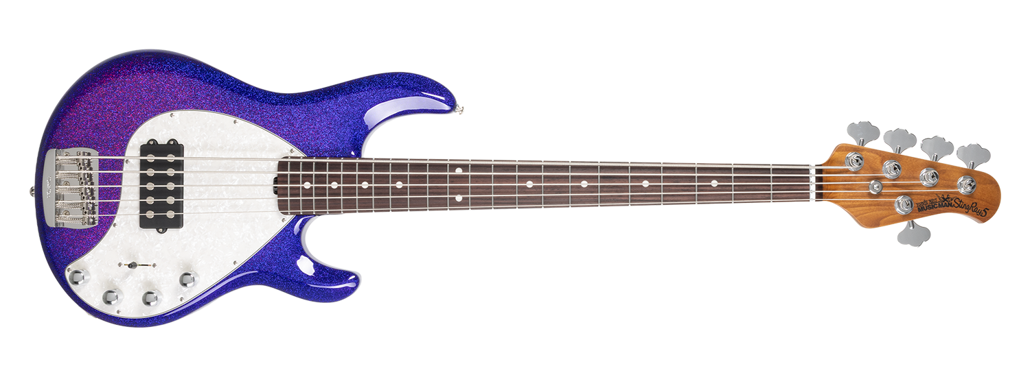 Ernie Ball Music Man Stingray Special Bass 5H - Violet Sparkle Burst