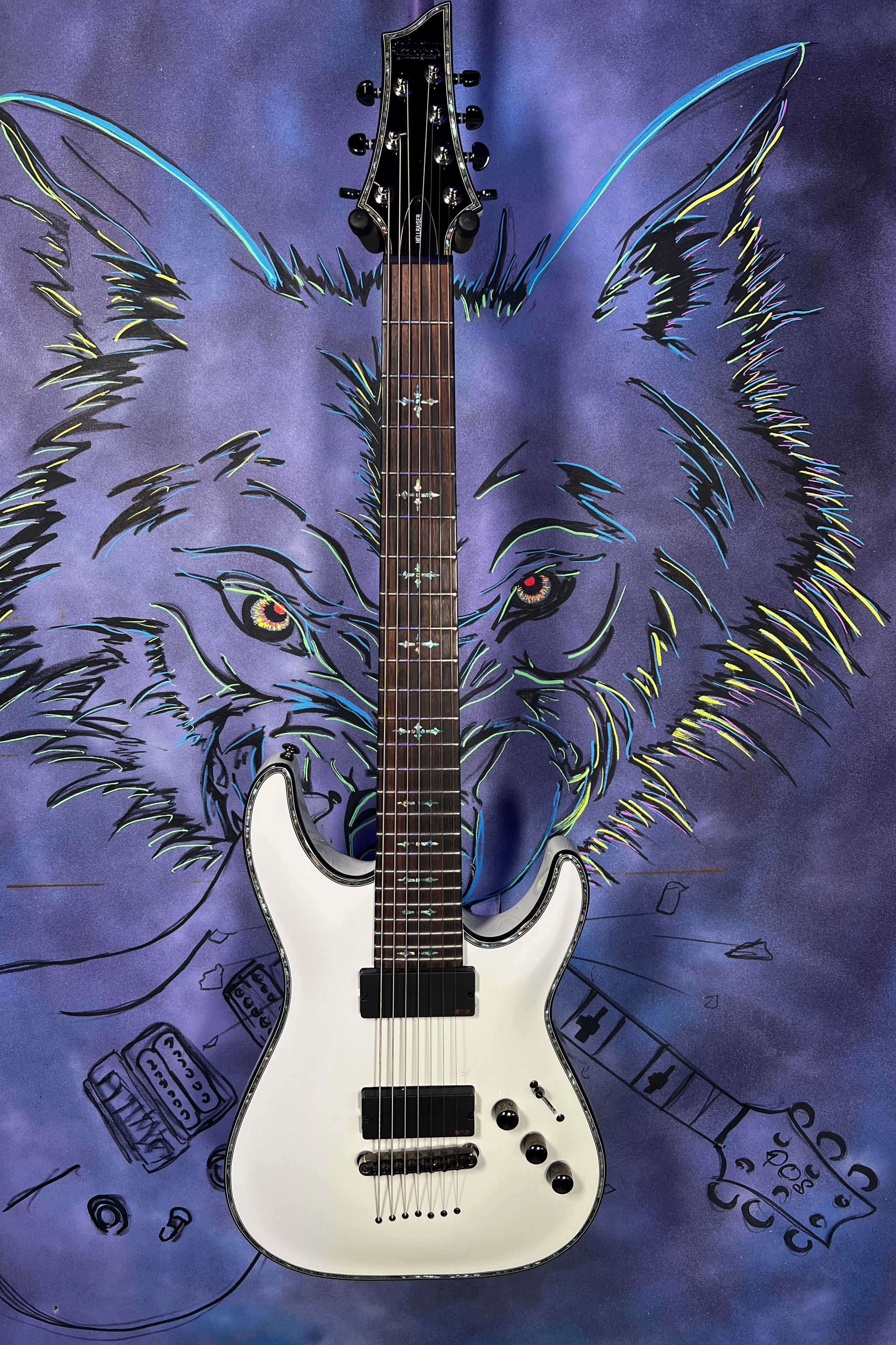 Schecter Hellraiser C-7 - White