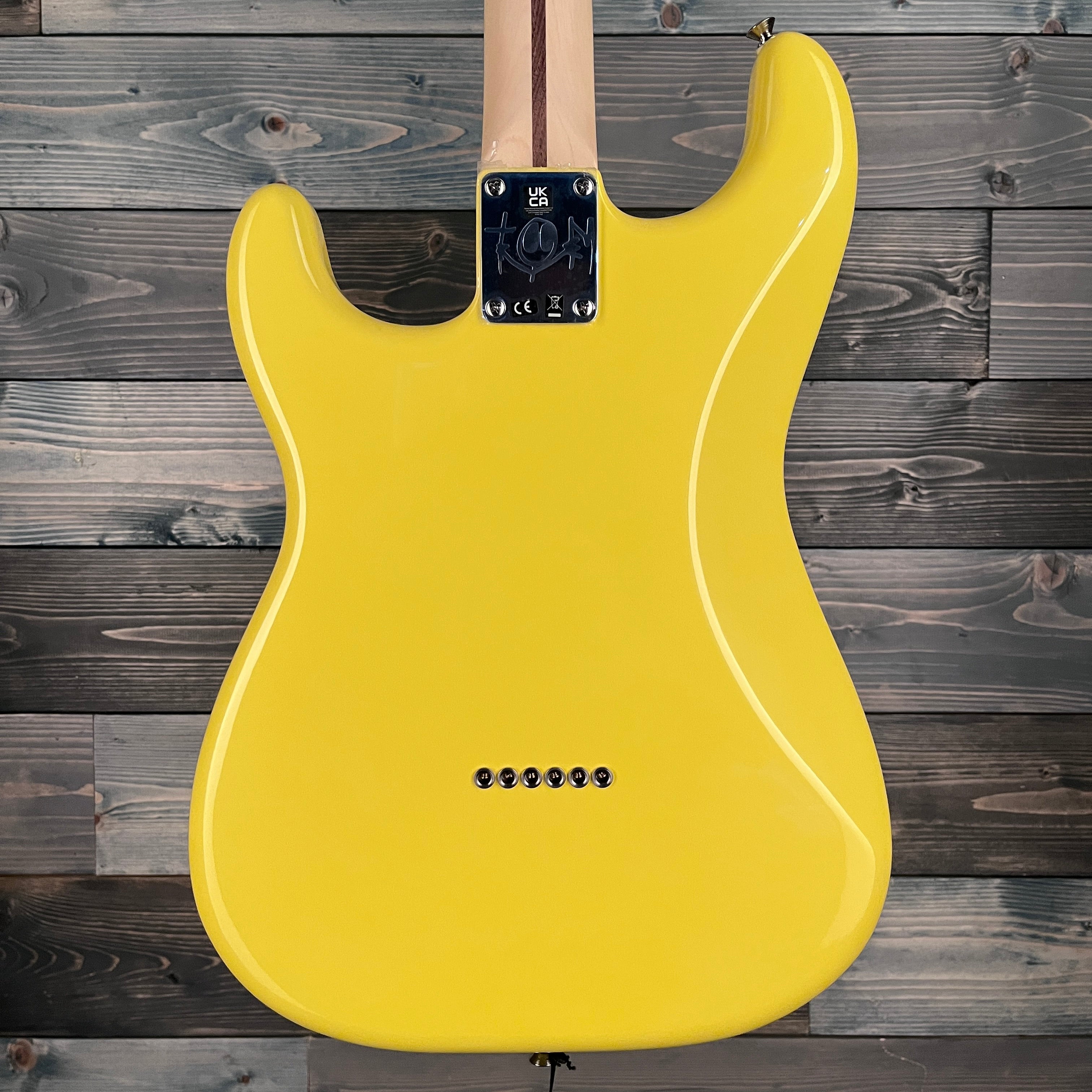 Fender Limited Edition Tom Delonge Stratocaster, Graffiti Yellow