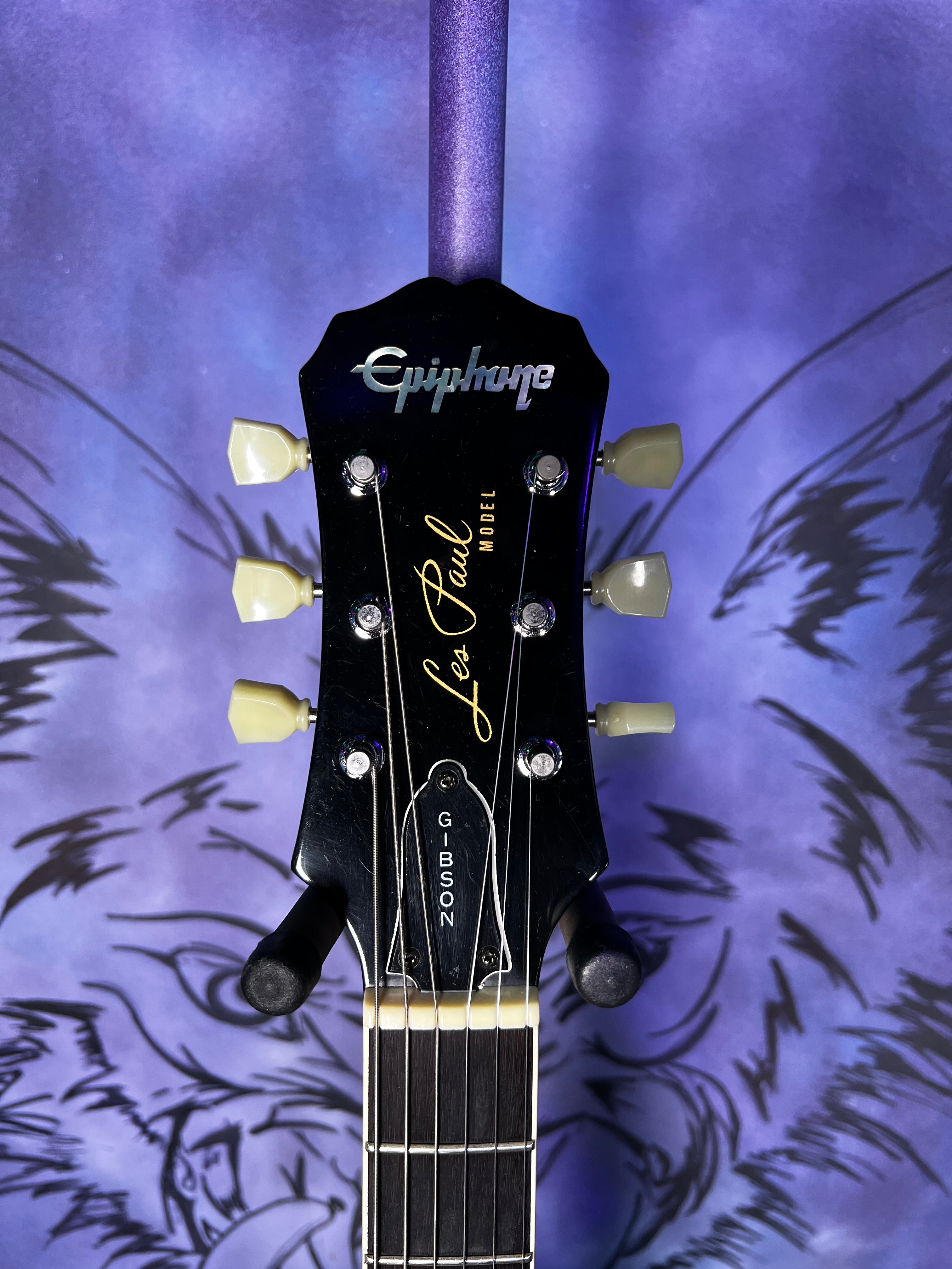USED Epiphone Les Paul BIRDSEYE - Trans Amber