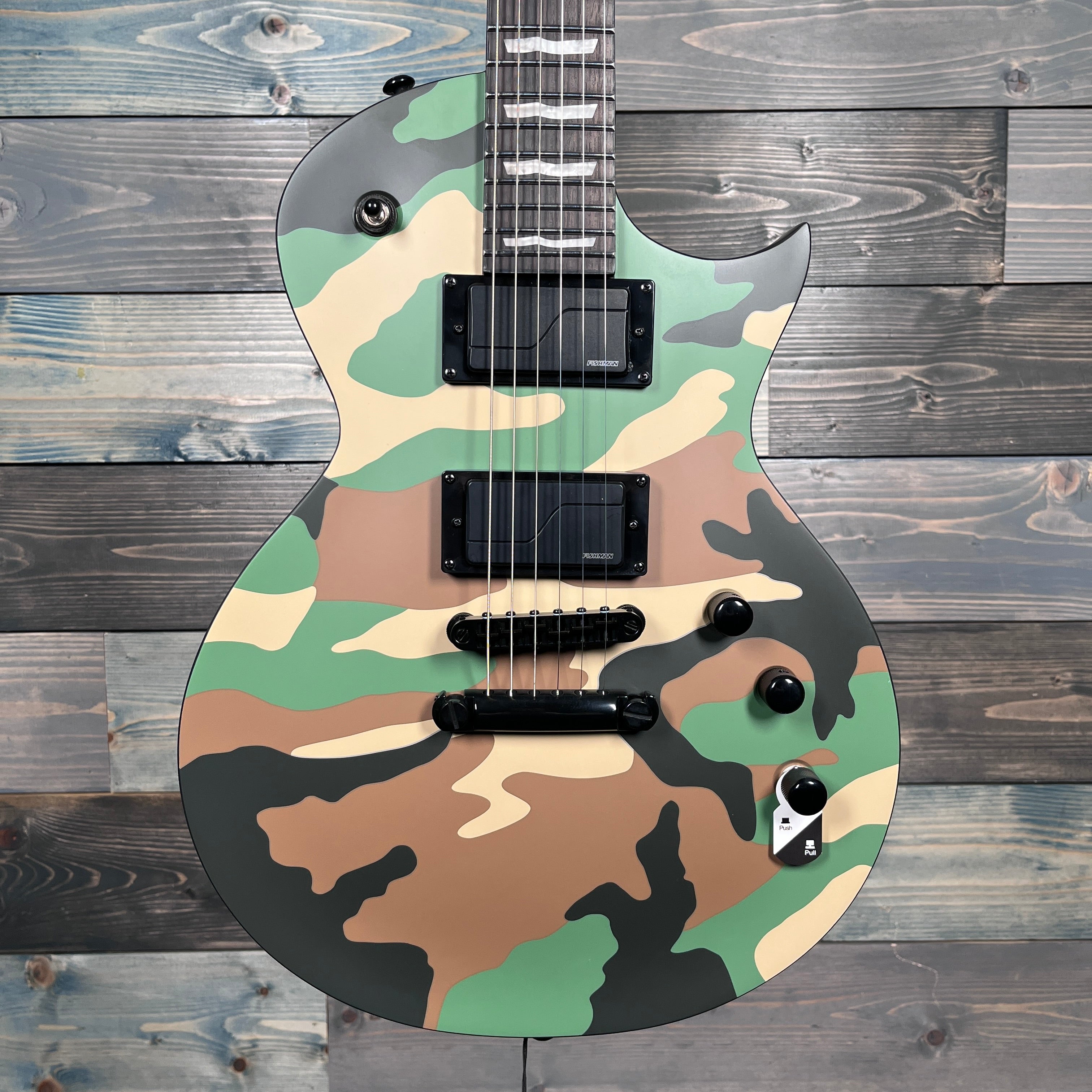 ESP LTD EC-1000 Electric Guitar - Woodland Camo Satin