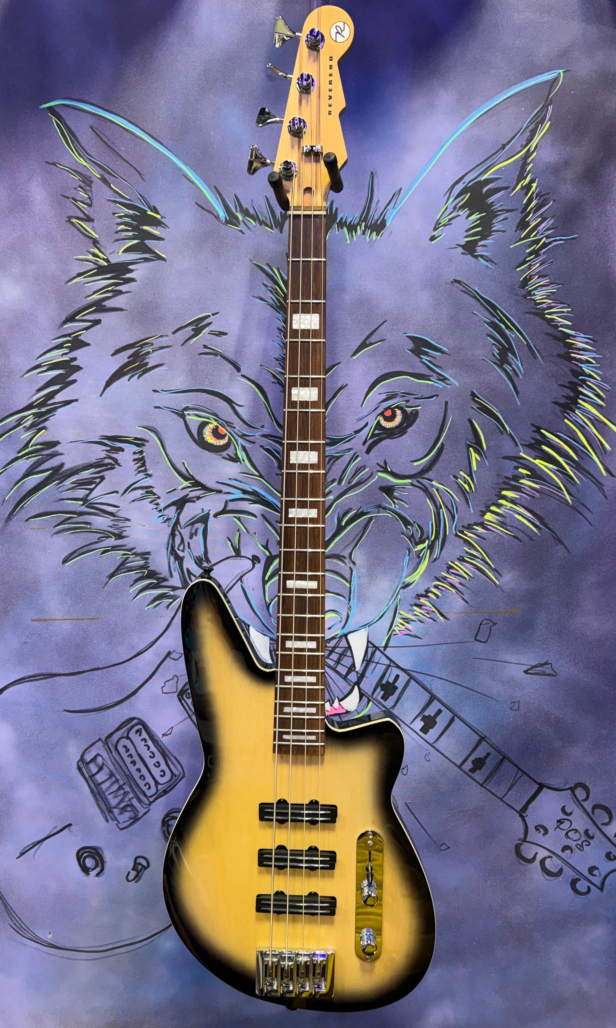 USED Reverend Triad - Korina Burst
