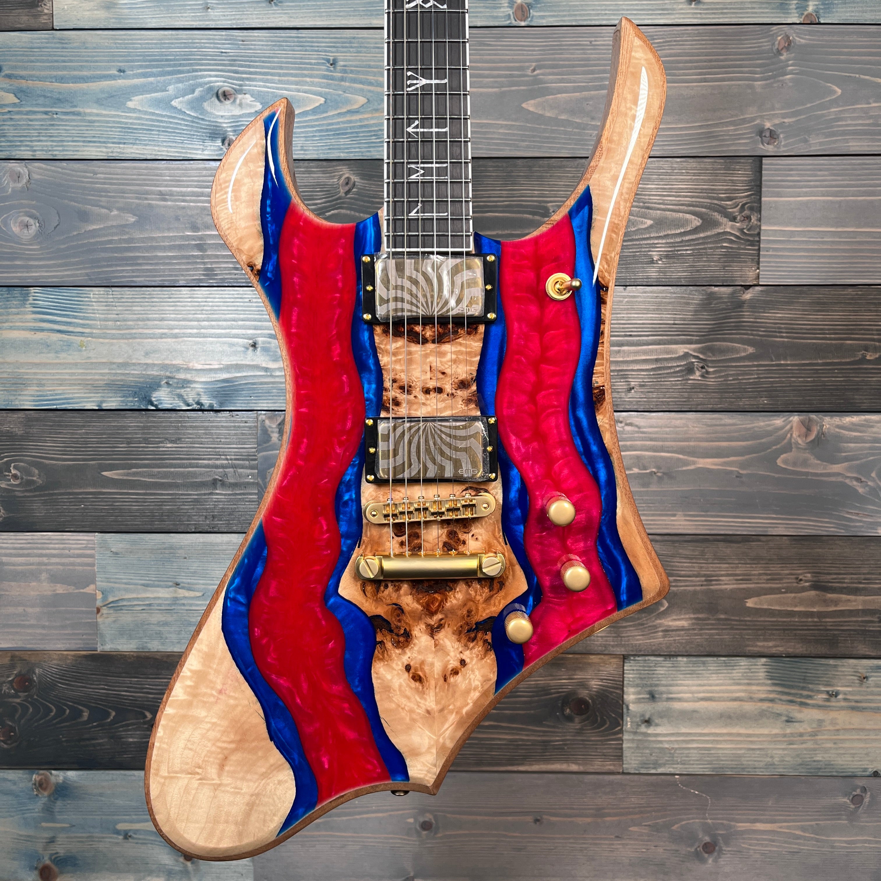 Wylde Audio Goregehn Special Edition Blood River Burl Guitar