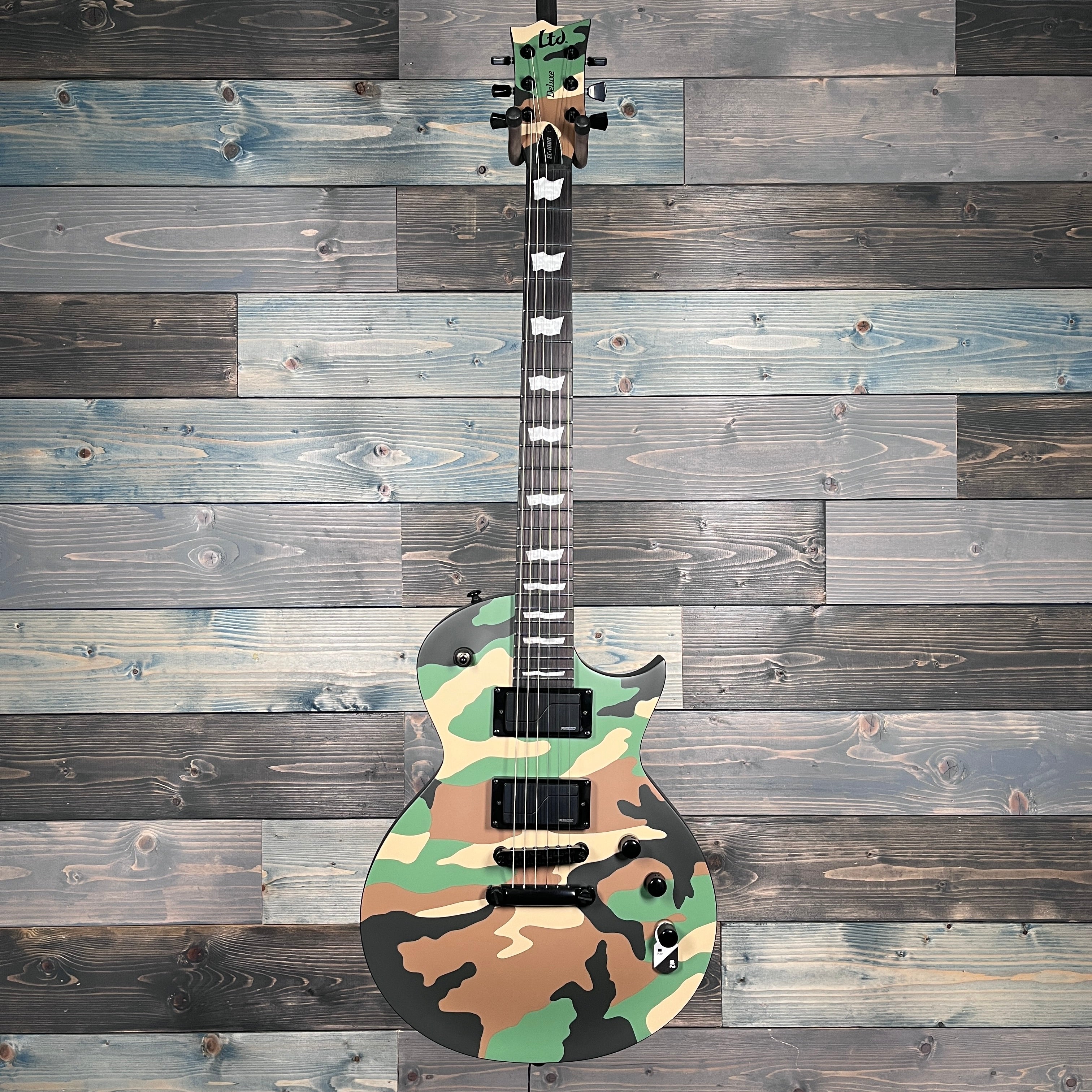 ESP LTD EC-1000 Electric Guitar - Woodland Camo Satin