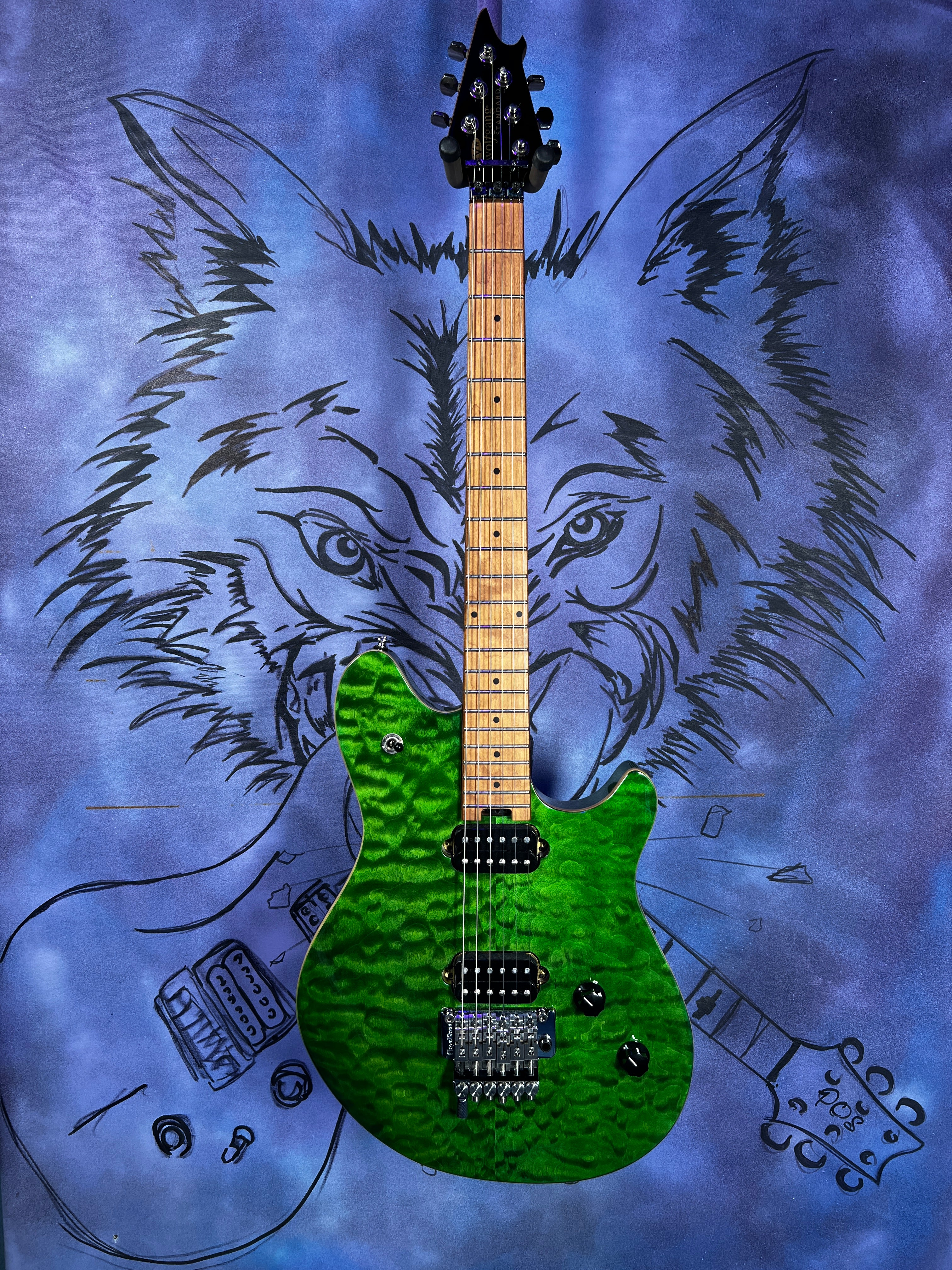 USED EVH Wolfgang Standard Quilt - Transparent Green