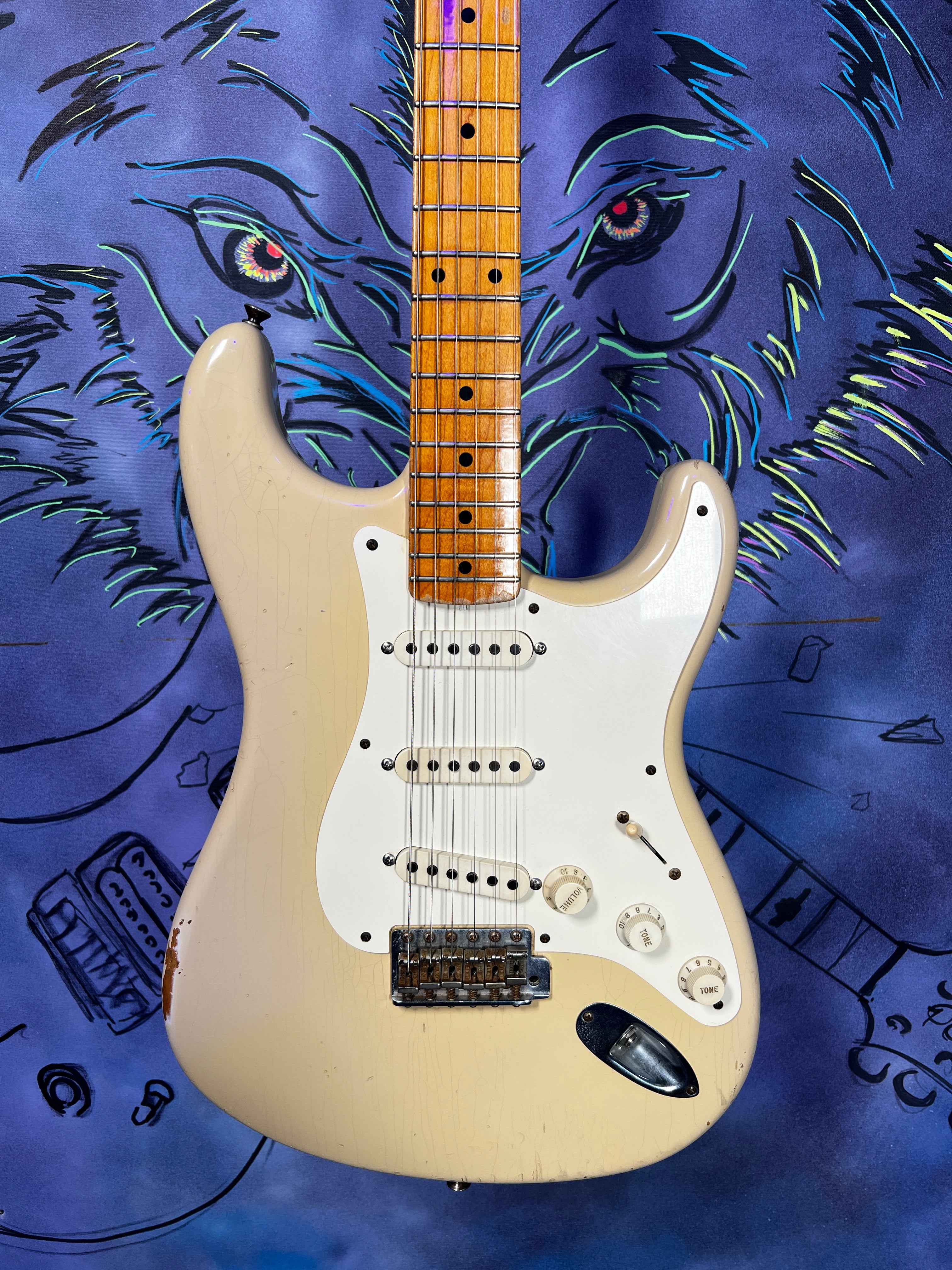 USED 2009 Fender Custom Shop Stratocaster 1956 Relic - Dessert Sand