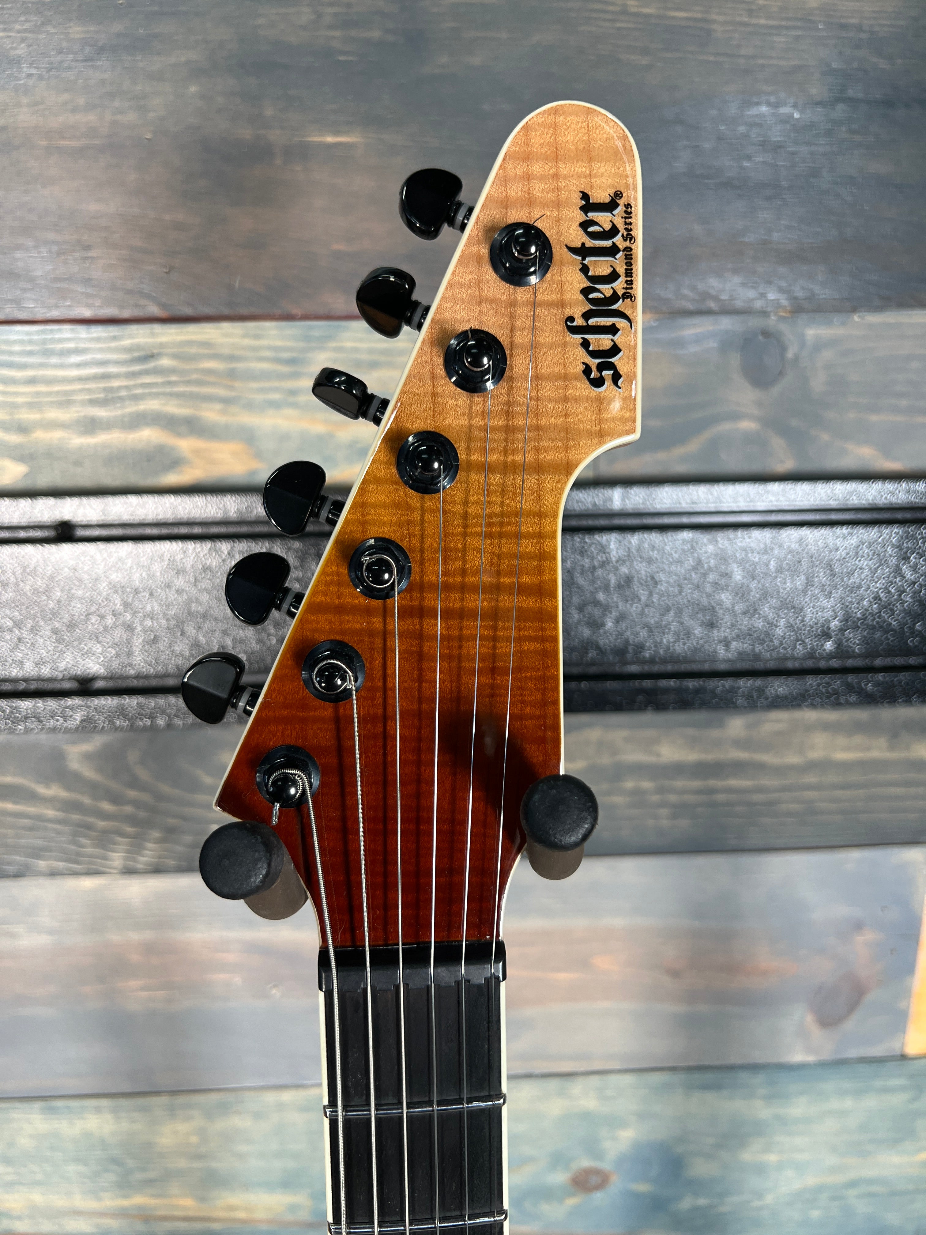 USED Schecter E-1 SLS Elite - Antique Sunset Fade