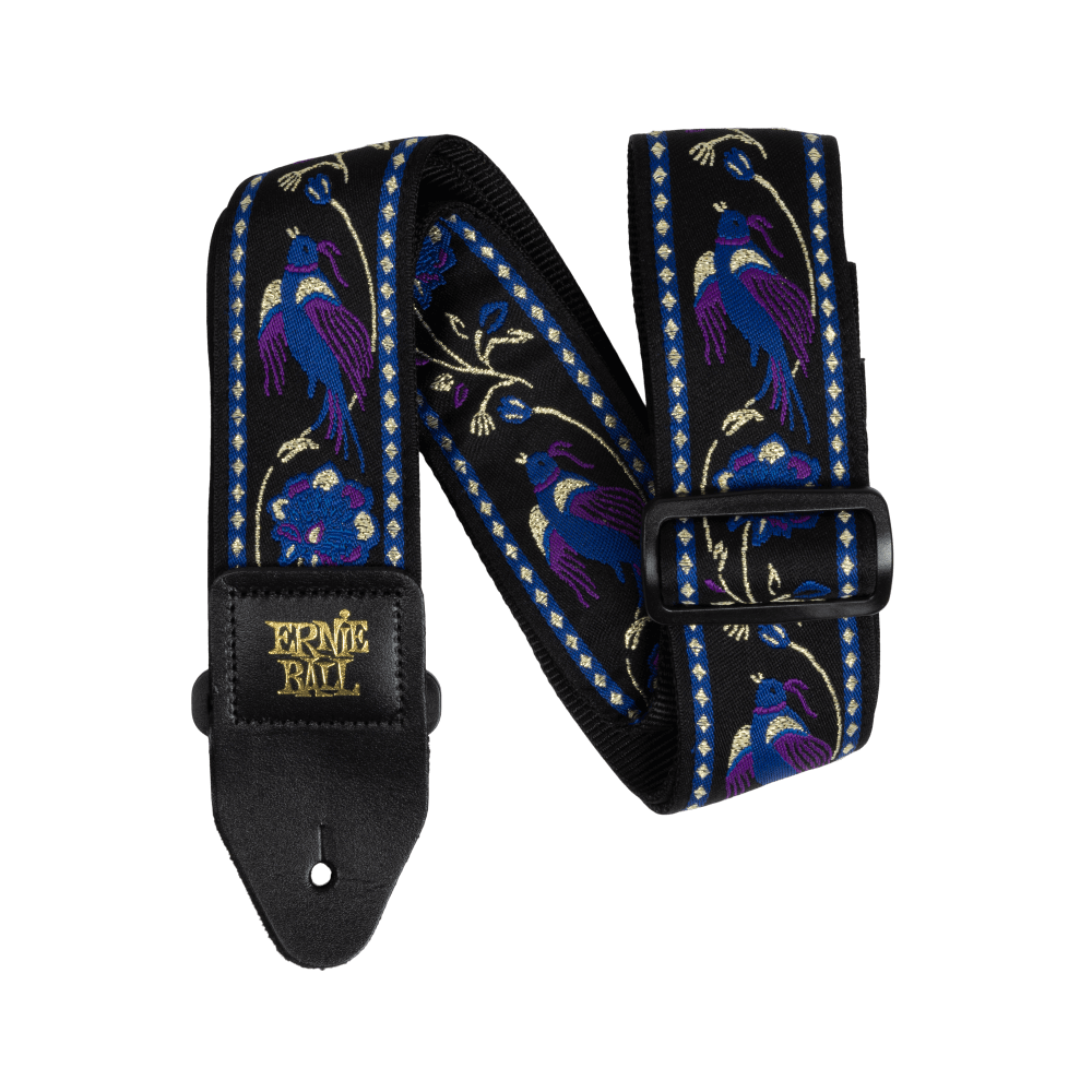 Ernie Ball P05371 Classic Jacquard Guitar/Bass Strap - Purple Pleasant Pheasant