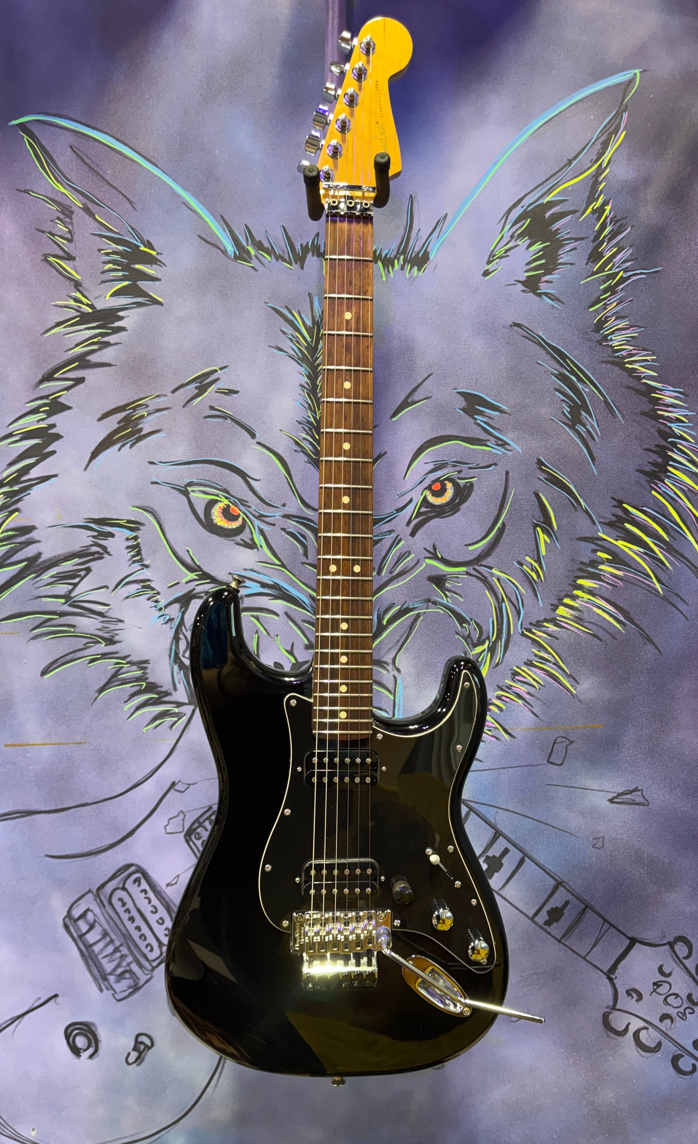 USED Fender Blacktop Stratocaster HH w/Floyd Rose