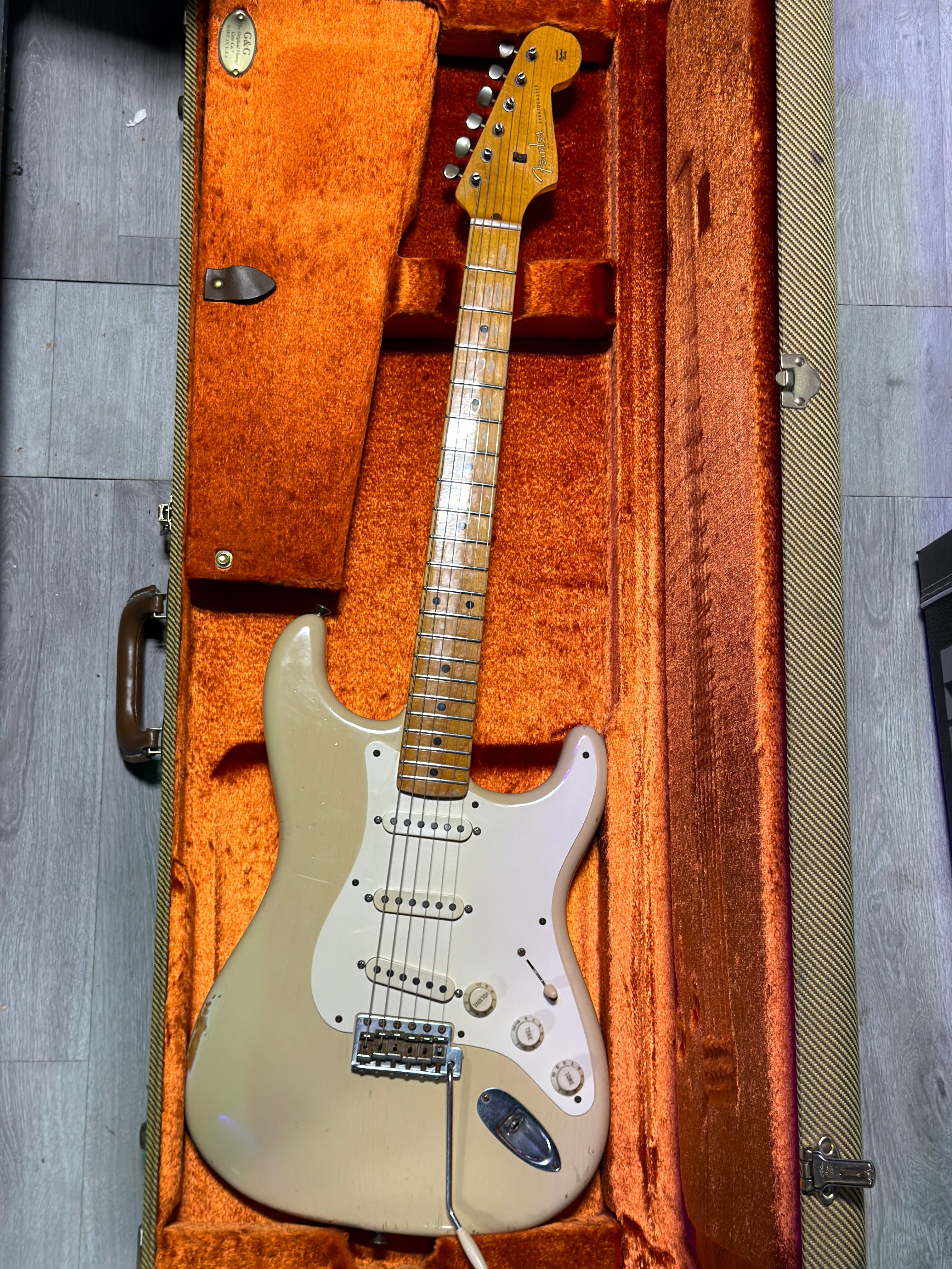 USED 2009 Fender Custom Shop Stratocaster 1956 Relic - Dessert Sand