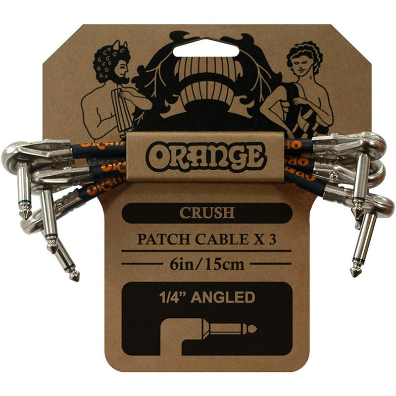 Orange Crush 6" Patch Cable 3 pack, Orange