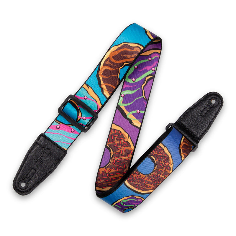 Levy's Polyester Guitar Strap - Donuts
