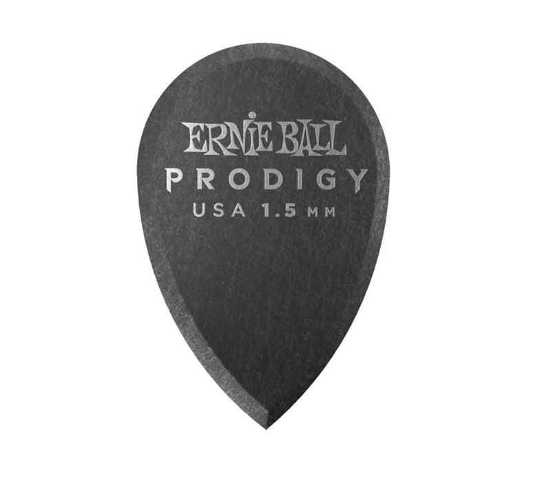 Ernie Ball 9330 1.5mm Black Teardrop Prodigy Picks 6-pack