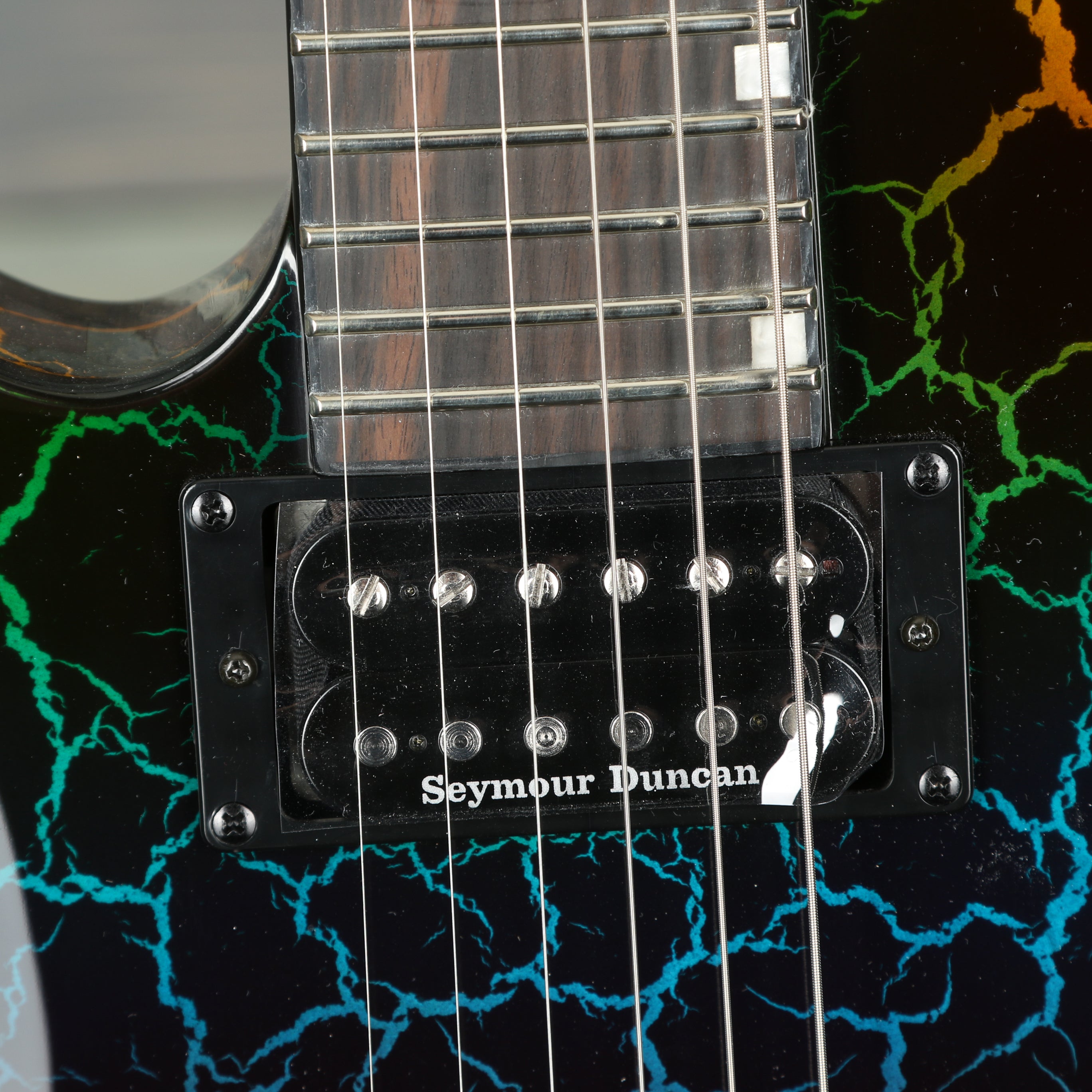ESP LTD Eclipse '87 Electric Guitar  Lefty - Rainbow Crackle