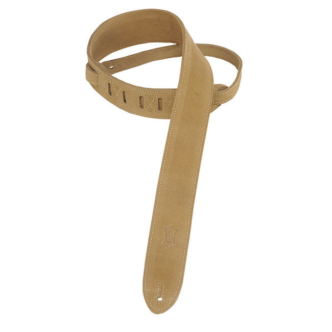 Levy's 2" Wide Suede Guitar Strap - Sand