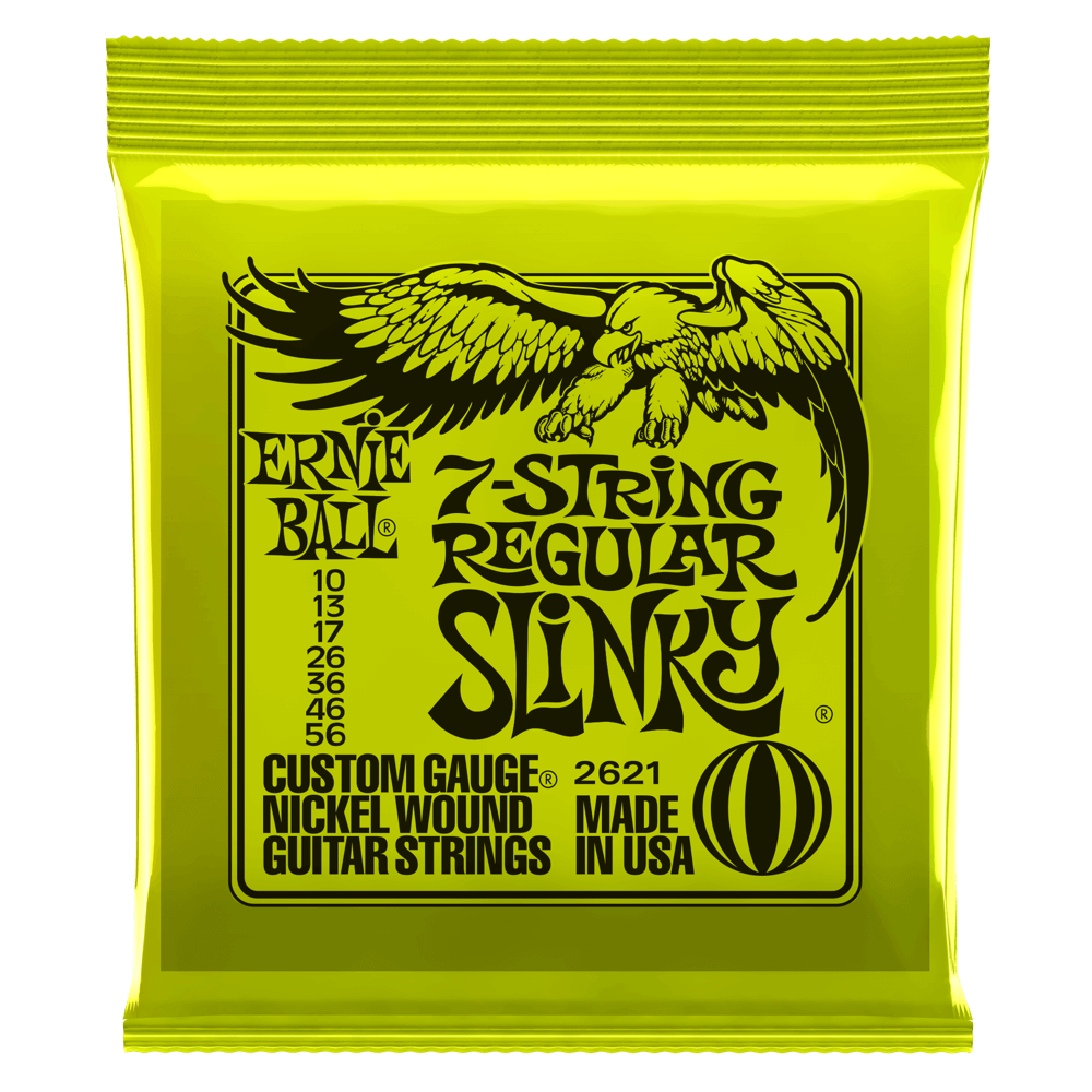 Ernie Ball 2621 Regular Slinky 7-String Nickel Wound Electric Guitar Strings