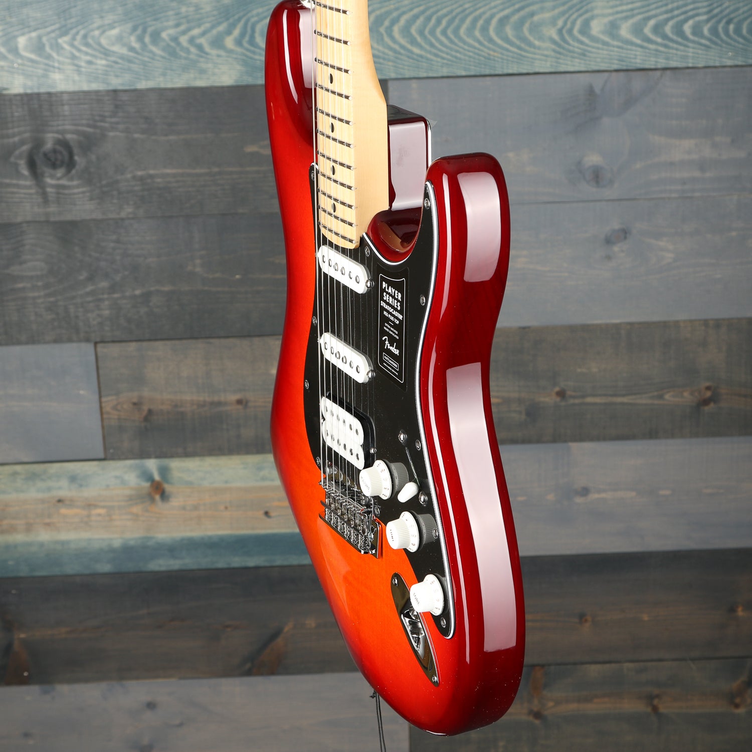 Fender Player Stratocaster HSS Plus Top, Maple Fingerboard, Aged Cherry Burst