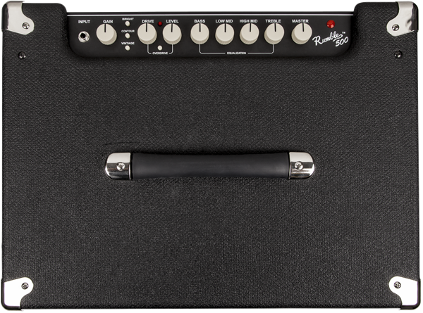 Fender Rumble 500 (V3), 120V, Black/Silver Bass Amplifier