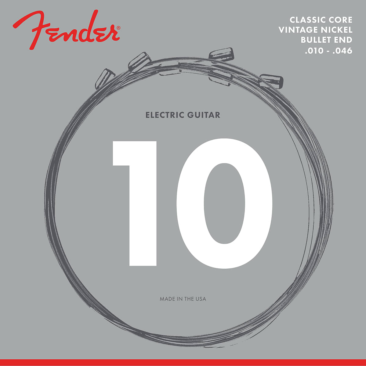 Fender Classic Core Electric Guitar Strings 3155R Vintage Nickel (.010-.046)