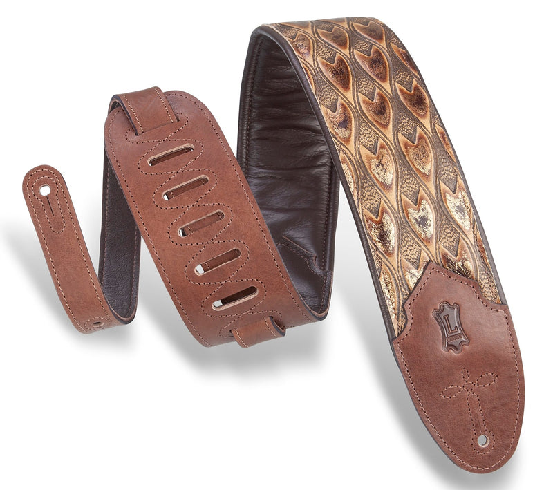 Levy's M4WP-005 Sundance Line Arrowhead Bronze Guitar Strap