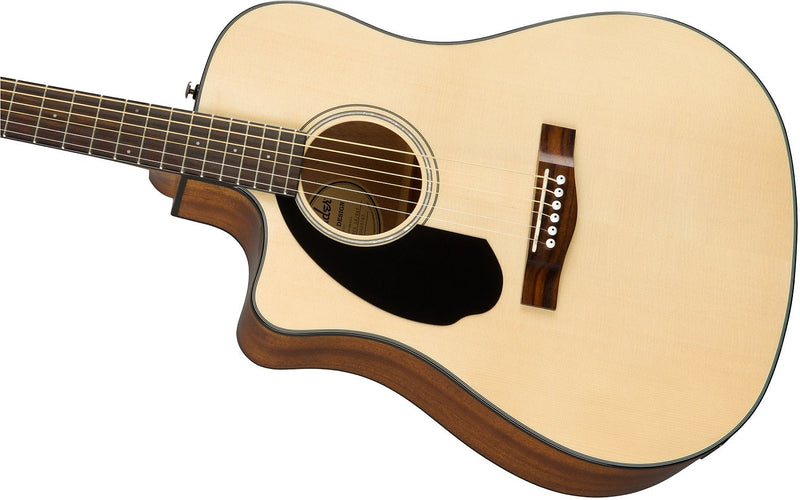Fender CD-60SCE Left-Hand, Natural, Walnut