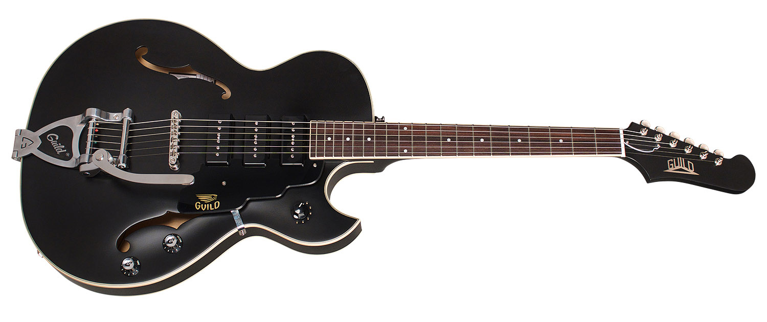 Guild Starfire I Jet 90 Electric Guitar - Black Satin