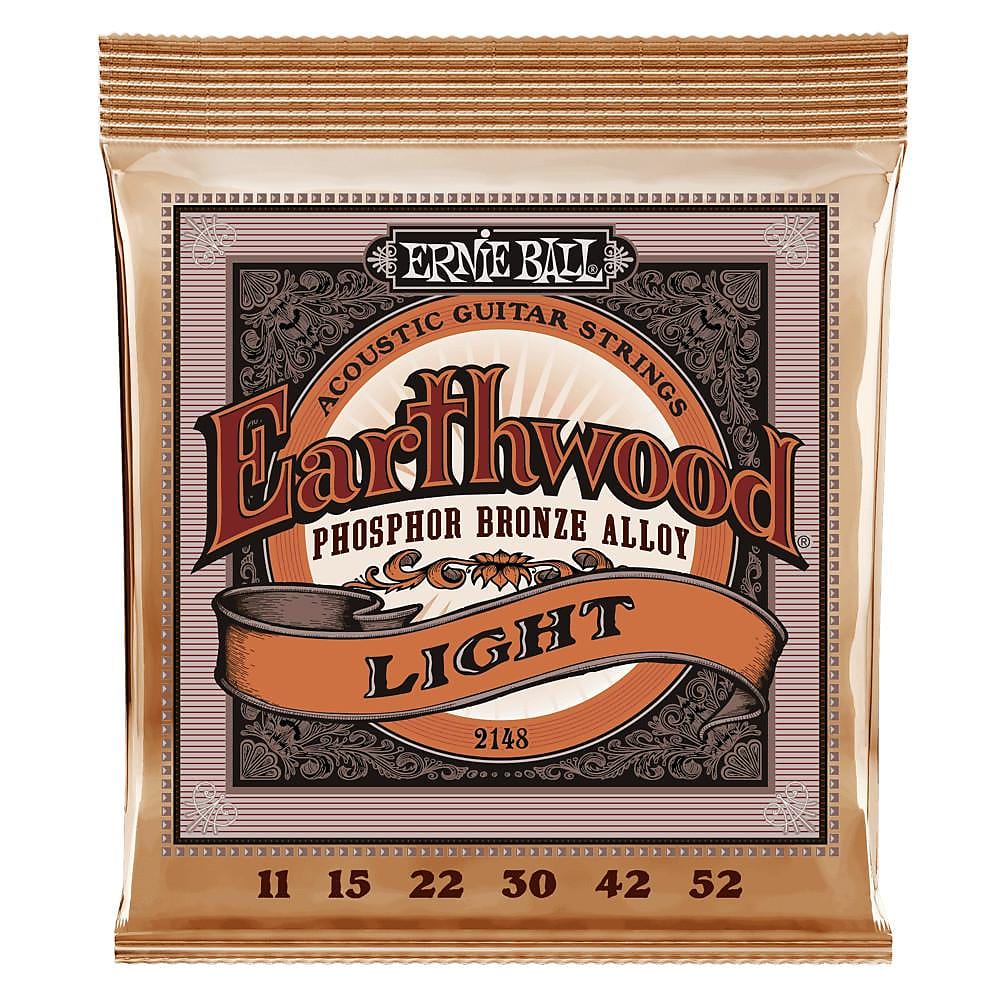 Ernie Ball 2148 Earthwood Light Phosphor Bronze Acoustic Guitar Strings