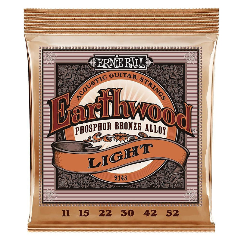 Ernie Ball 2148 Earthwood Light Phosphor Bronze Acoustic Guitar Strings