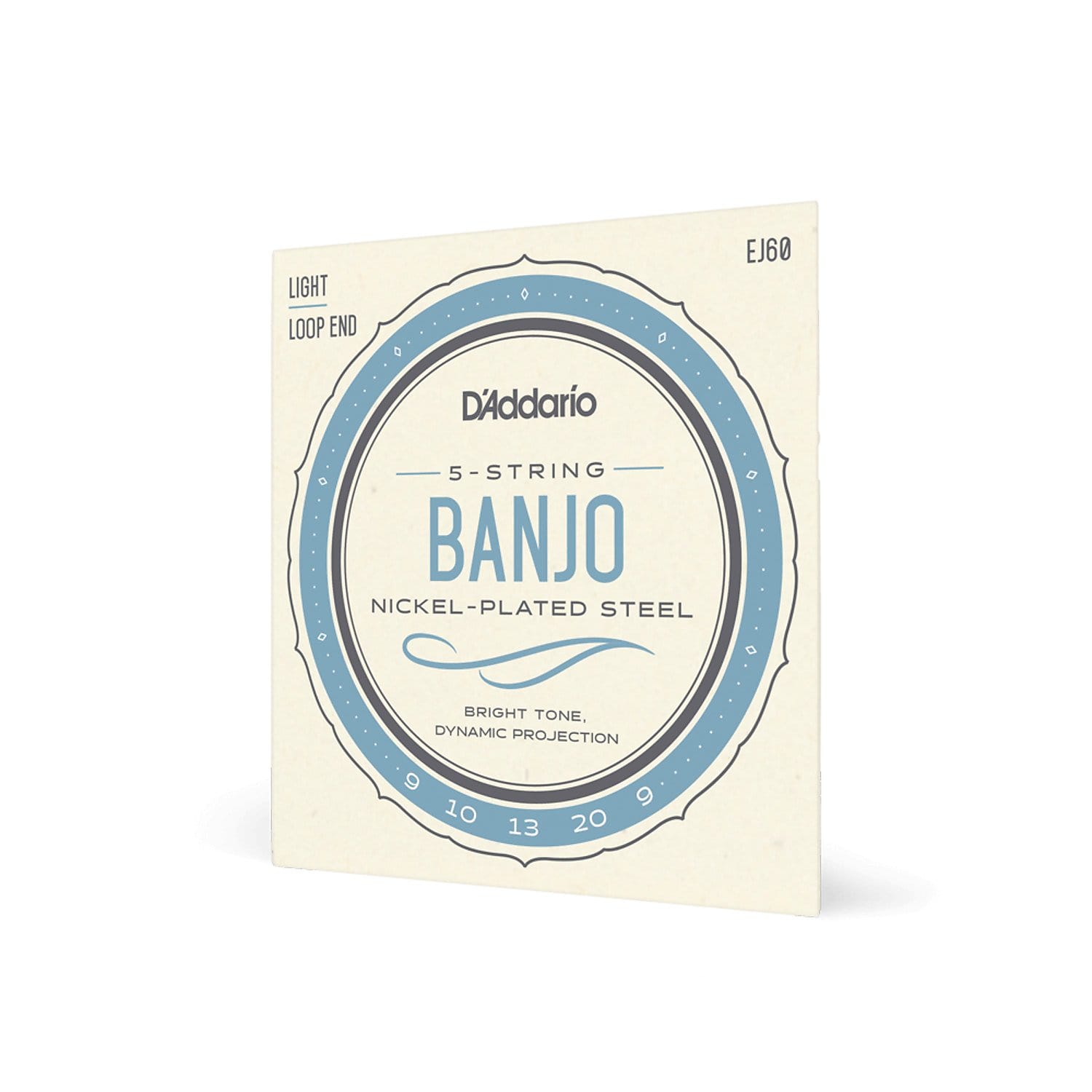 D'Addario EJ60 5-String Banjo Strings, Nickel, Light, 9-20