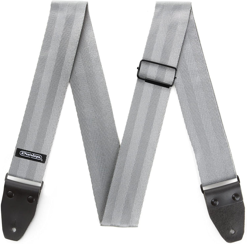 Dunlop Deluxe Seatbelt Grey Strap