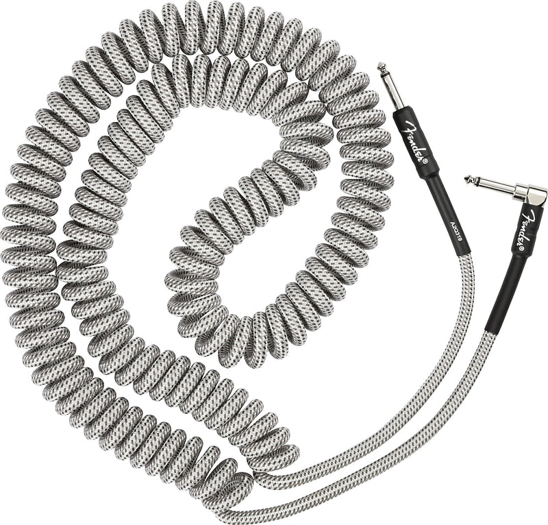Fender Professional Coil Cable, 30', White Tweed