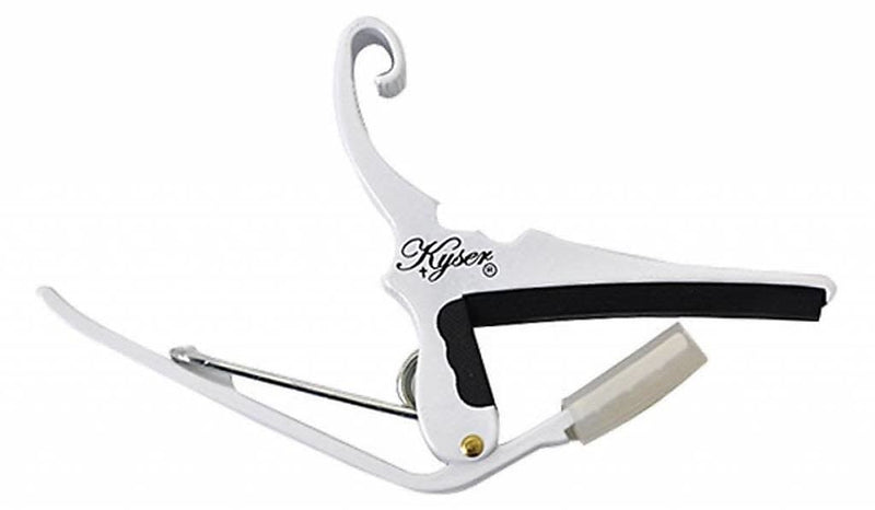 Kyser 6 String Quick Change Acoustic Guitar Capo - White