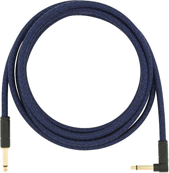 Fender 10' Angled Festival Instrument Cable, Pure Hemp, Blue Dream