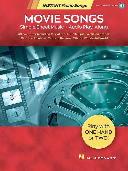 Movie Songs - Instant Piano Songs Simple Sheet Music Audio Play-Along