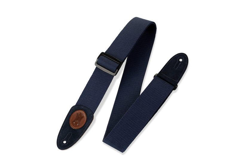 Levy's 2" Wide Cotton Guitar Strap - Navy
