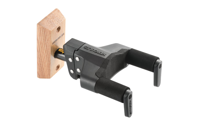 Hercules GSP38WBPLUS Universal AutoGrip Wall Guitar Hanger Steel Base, Short Arm